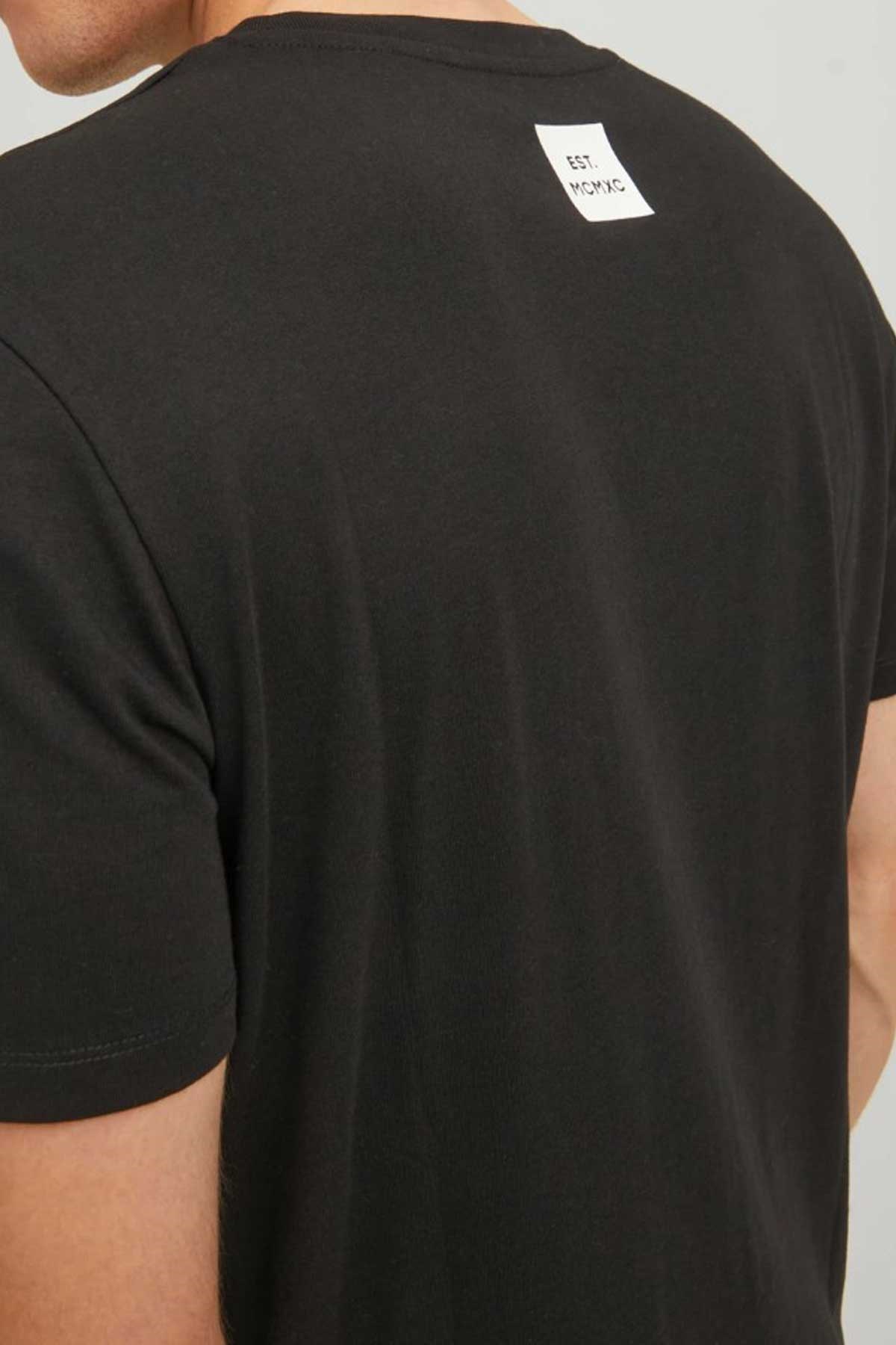 Jack & Jones Jjneo Erkek Tişört 12221946 Siyah