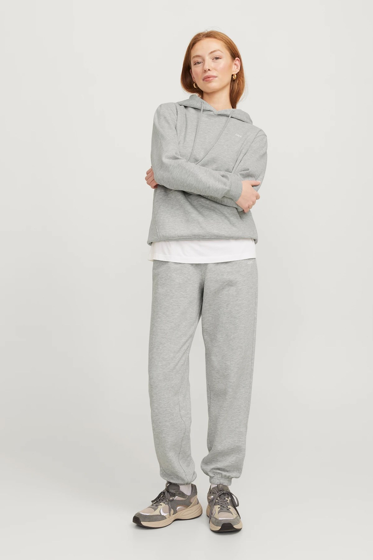 Jack & Jones Jxabbie Kadın Eşofman Altı Açık Gri