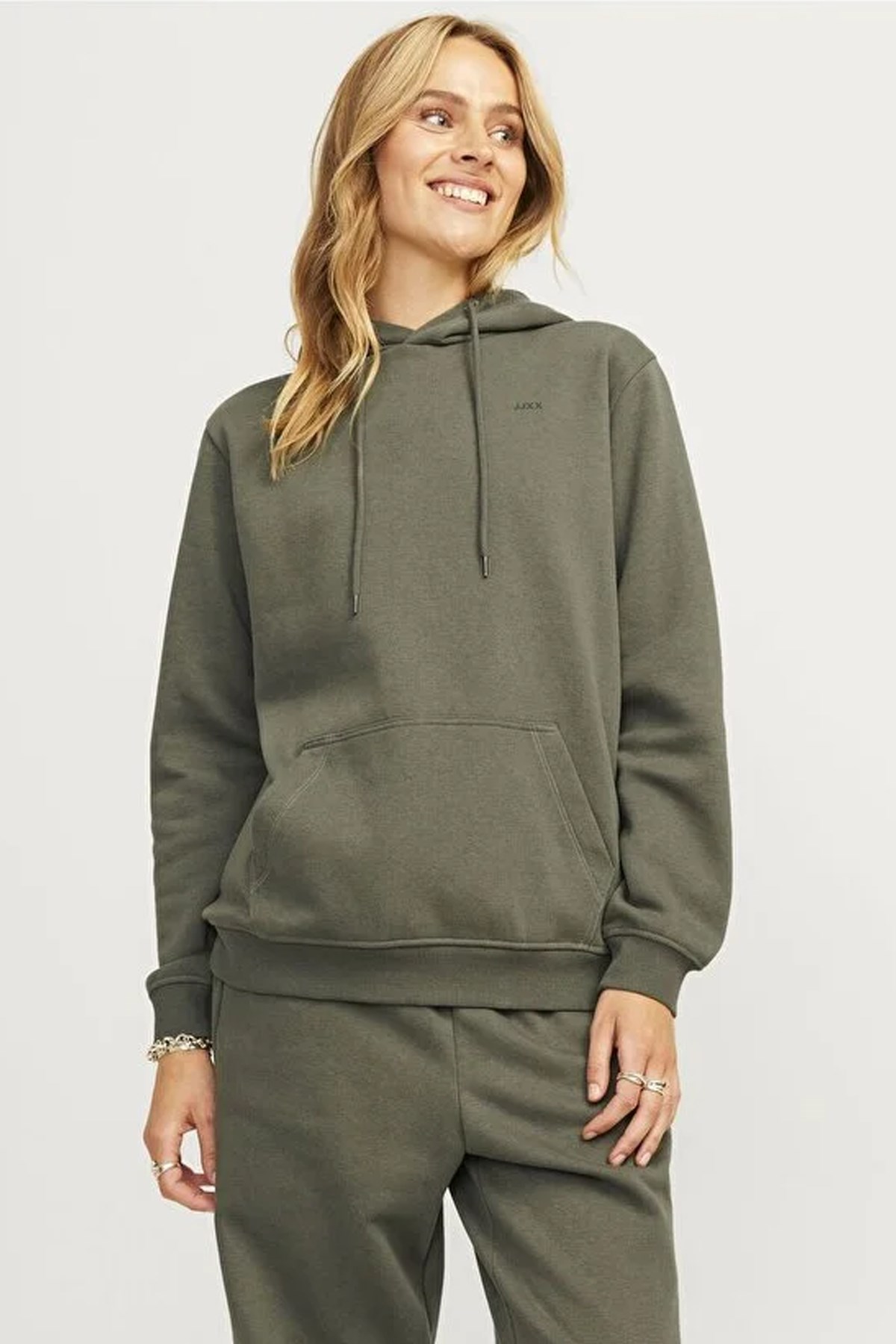 Jack & Jones Jxabbie Kadın Sweatshirt Haki