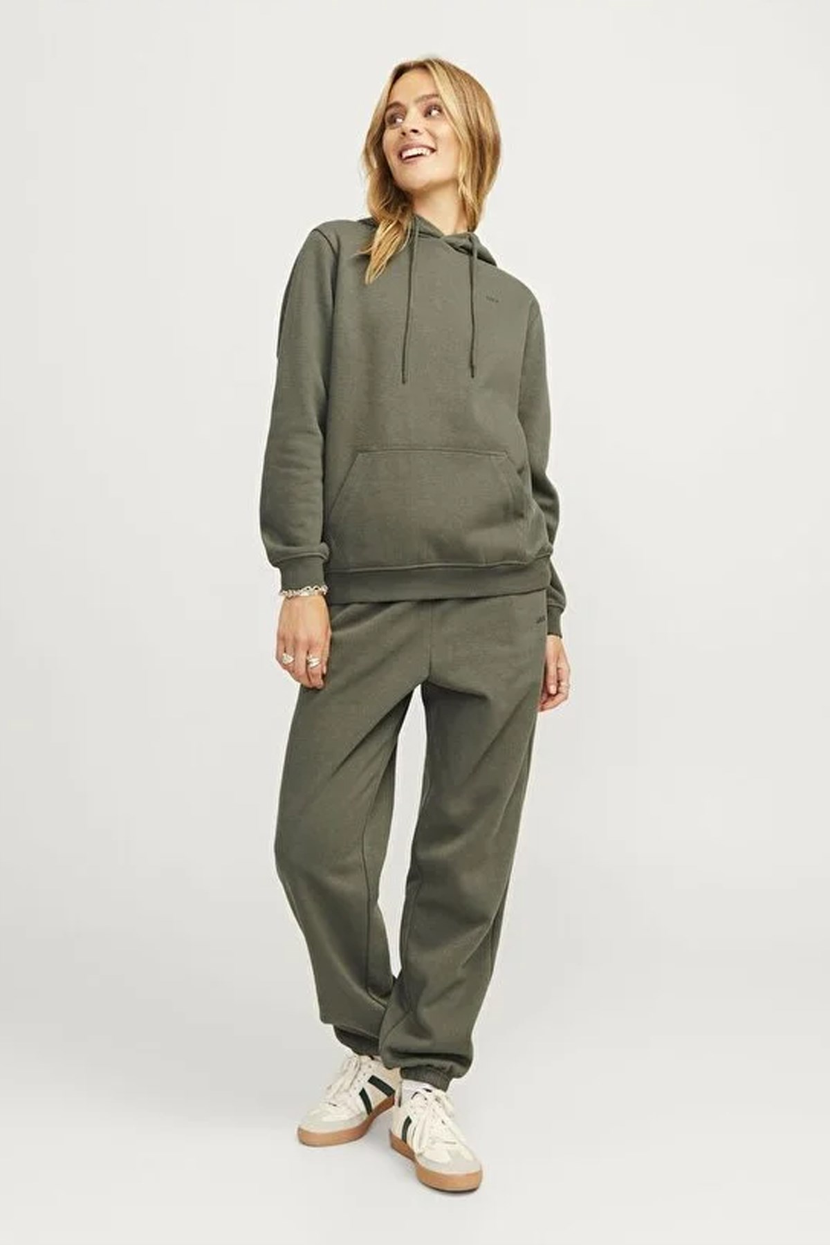 Jack & Jones Jxabbie Kadın Sweatshirt Haki