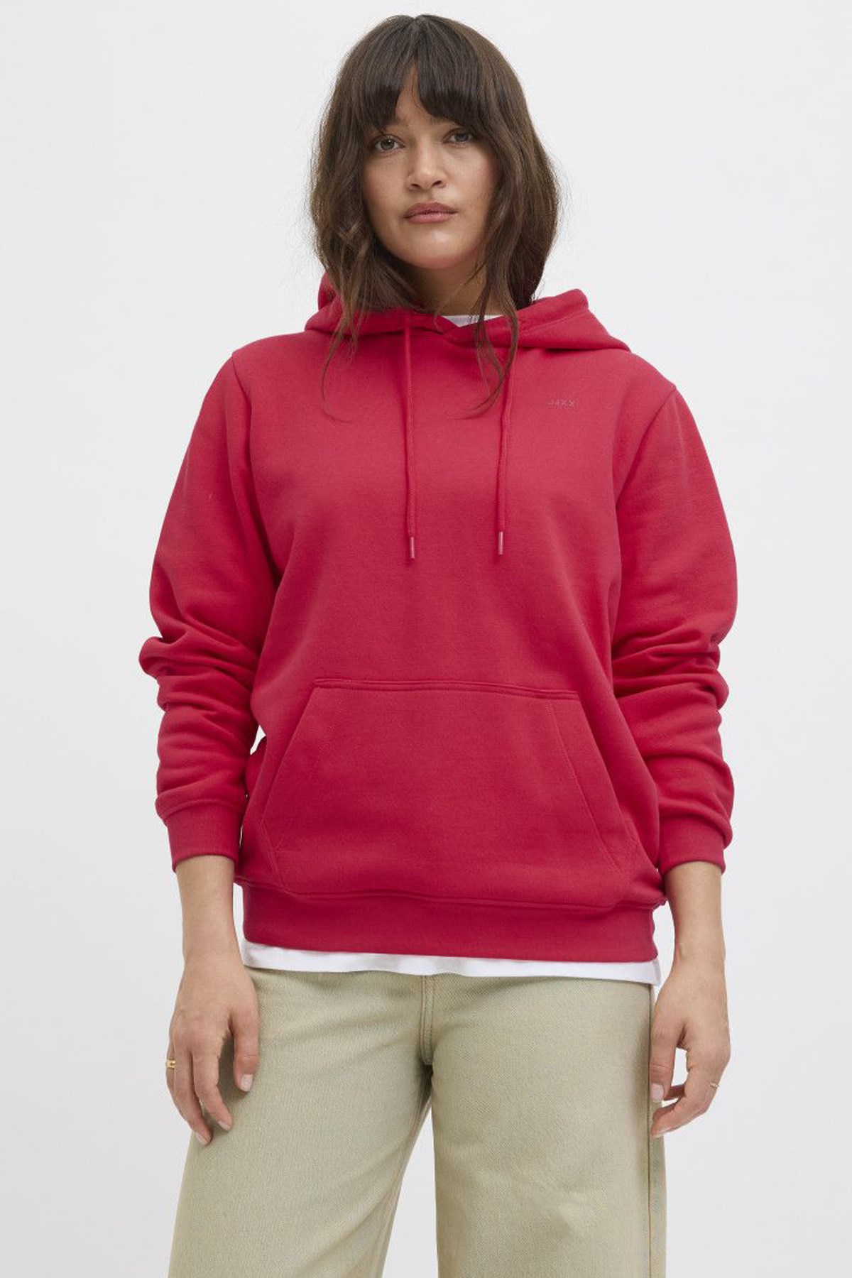 Jack & Jones Jxabbie Kadın Sweatshirt Kırmızı
