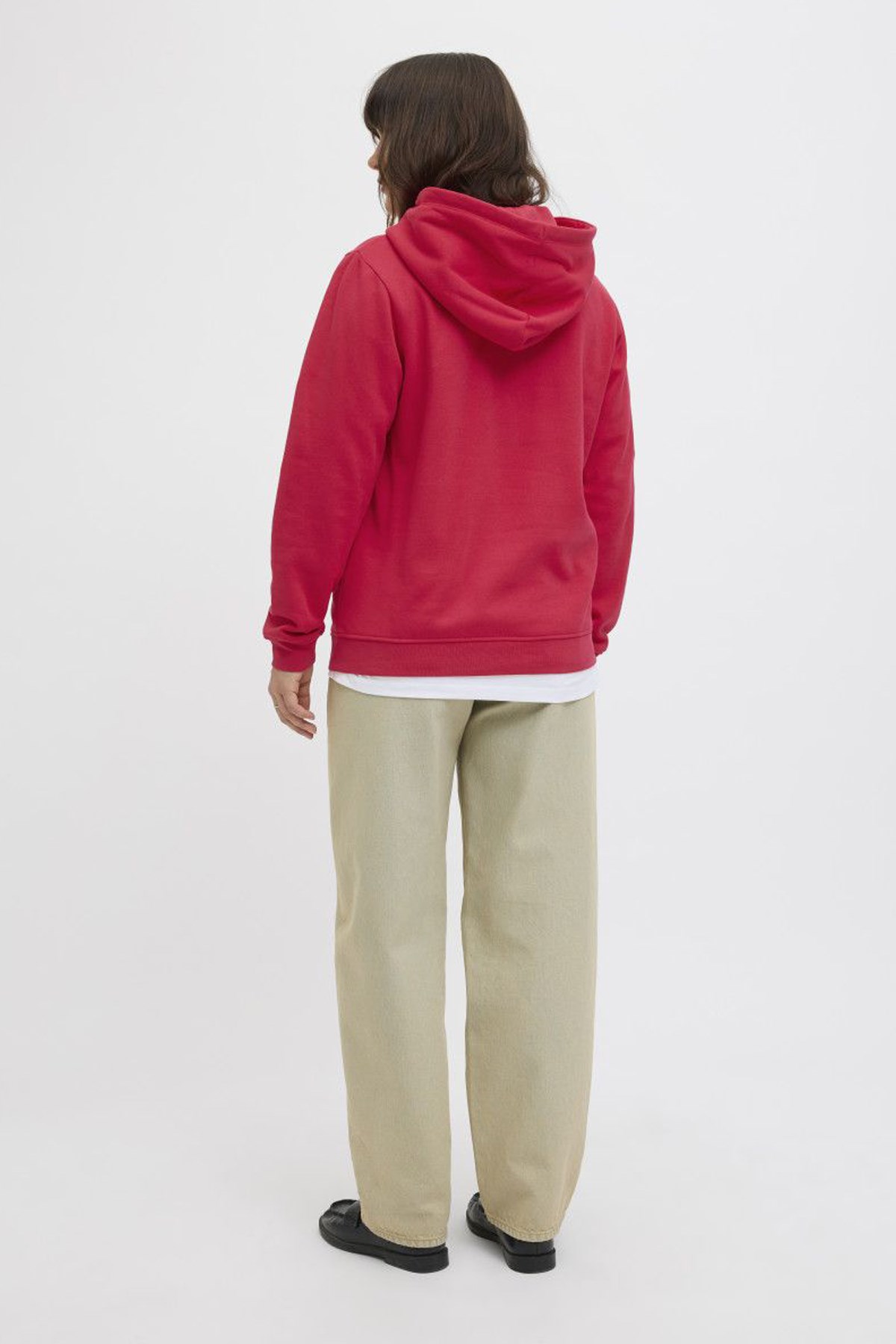 Jack & Jones Jxabbie Kadın Sweatshirt Kırmızı