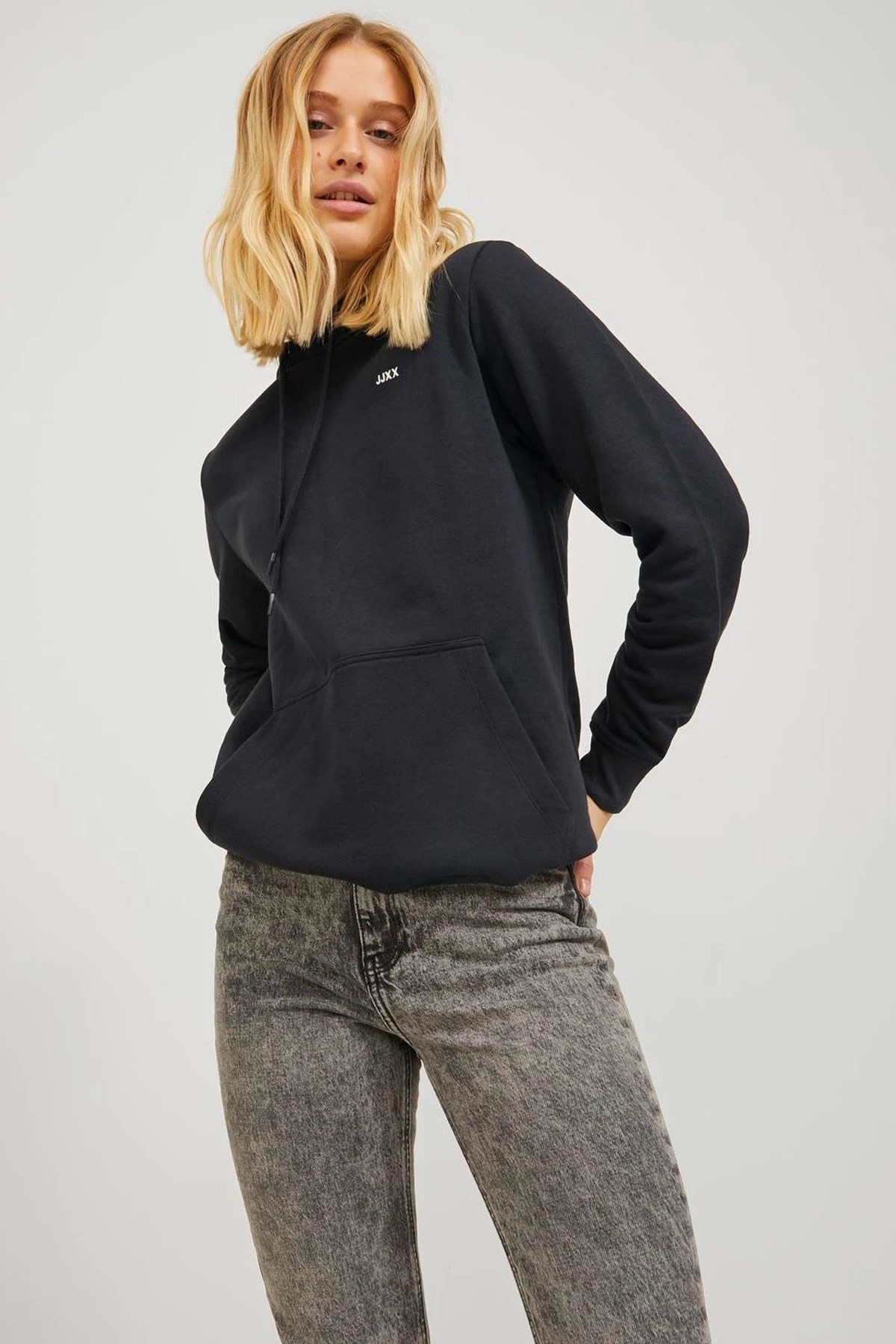 Jack & Jones Jxabbie Kadın Sweatshirt Siyah