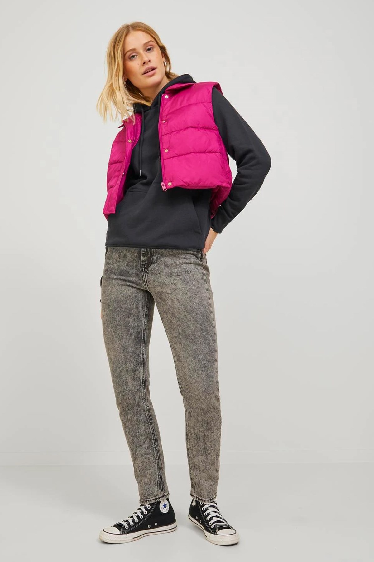Jack & Jones Jxabbie Kadın Sweatshirt Siyah