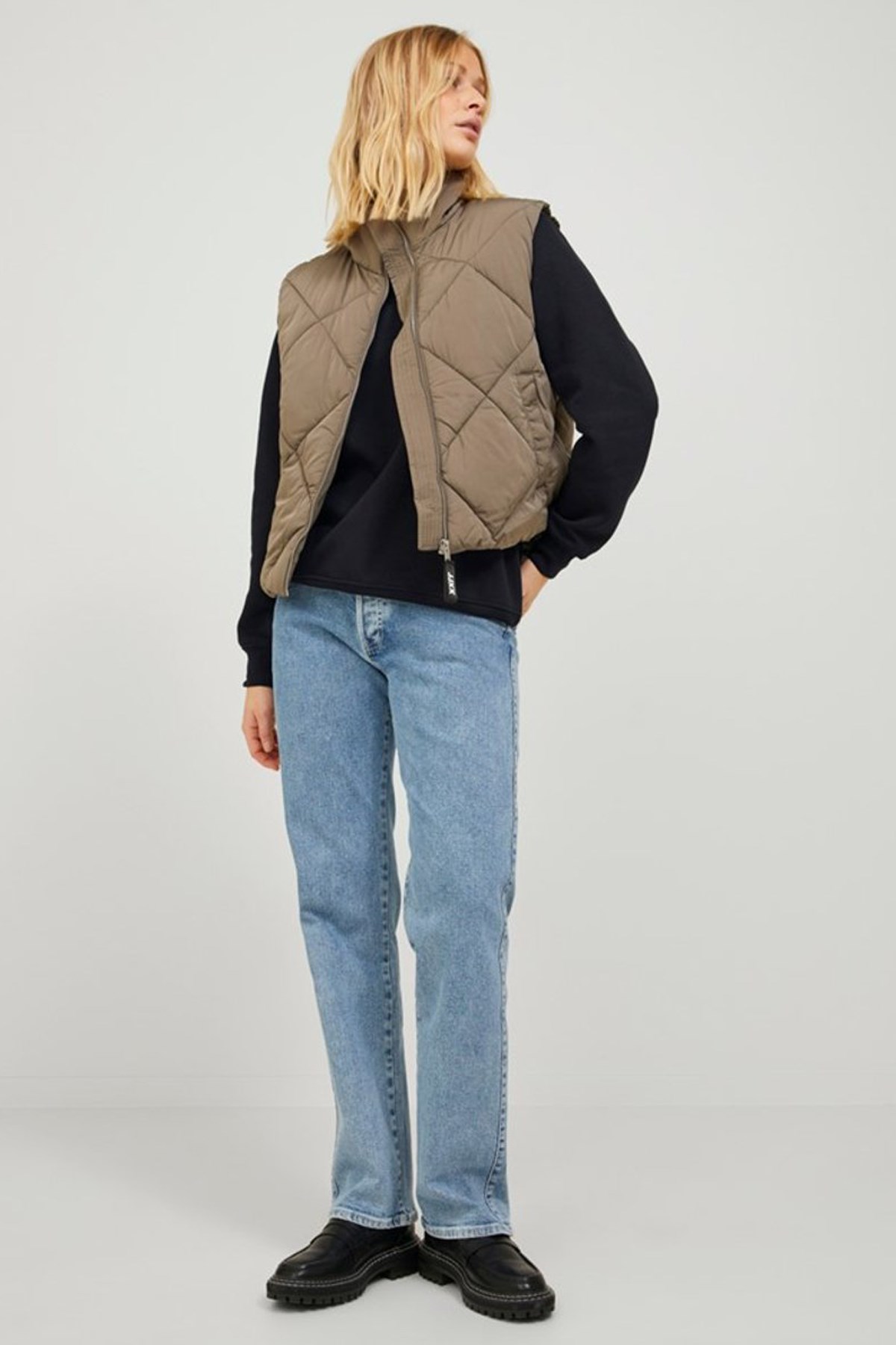 Jack & Jones Jxabbie Rlx Kadın Sweatshirt Siyah