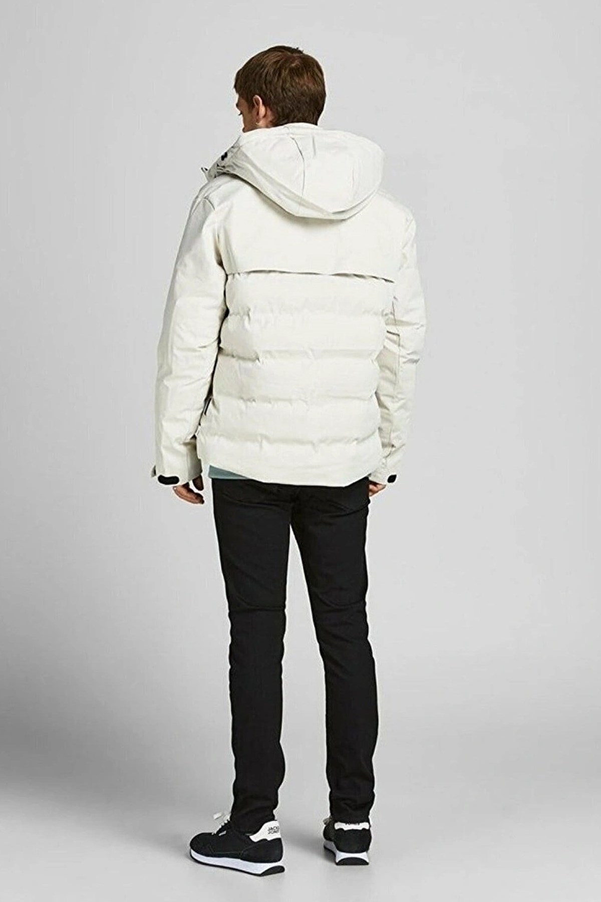 Jack & Jones Erkek Mont 12225287 Beyaz