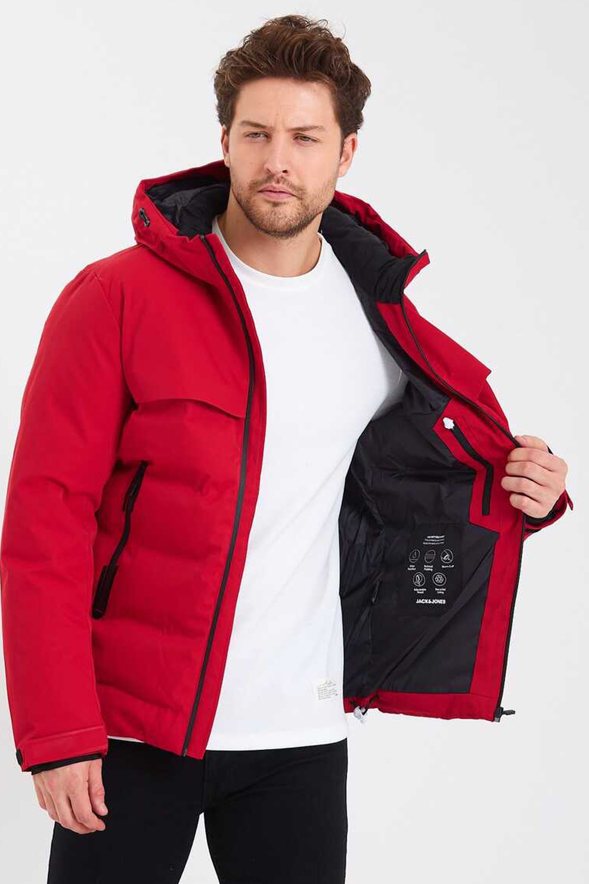 Jack & Jones Erkek Mont 12225287 Kırmızı