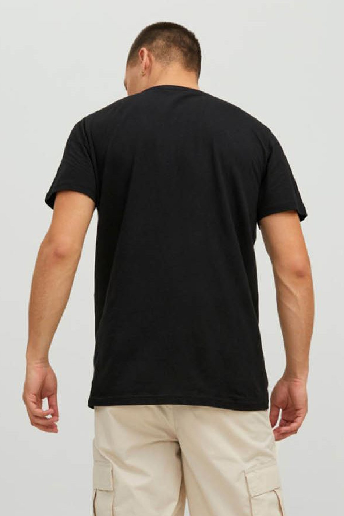 Jack & Jones Jcologan Erkek Tişört 12228078 Siyah
