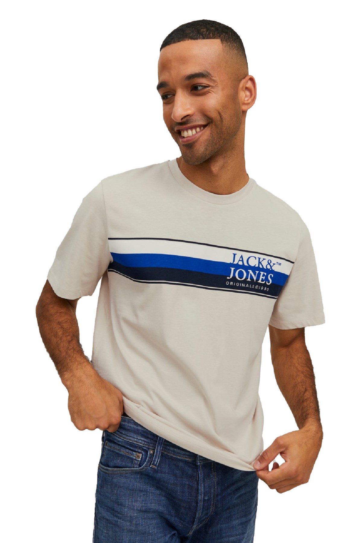 Jack & Jones Jorcodyy Erkek Tişört 12228542 Bej