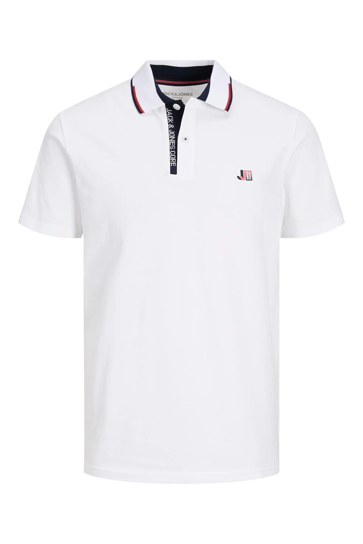 Jack & Jones Jcologan Erkek Polo Tişört 12229382 Beyaz