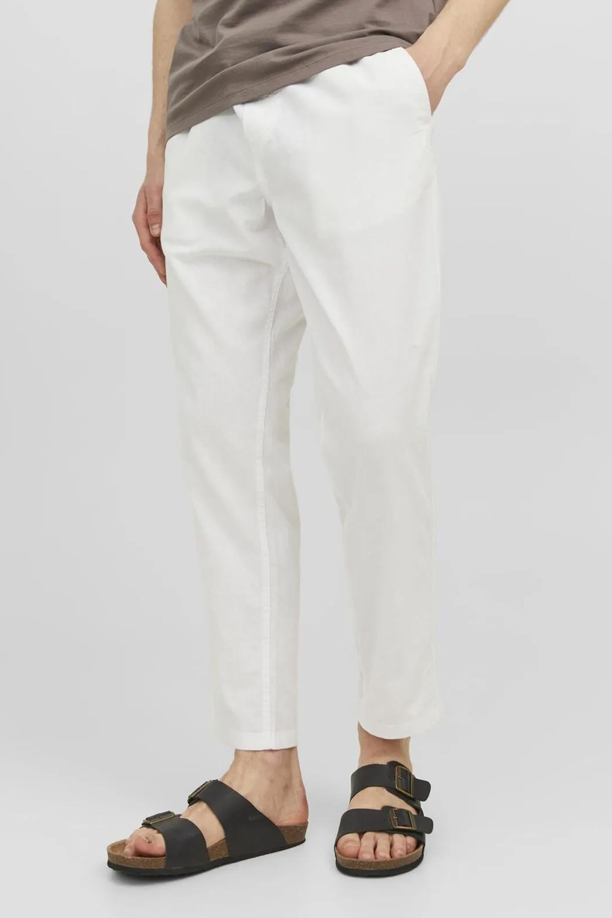 Jack & Jones Jpstace Breeze Erkek Chino Pantolon 12229699 Beyaz