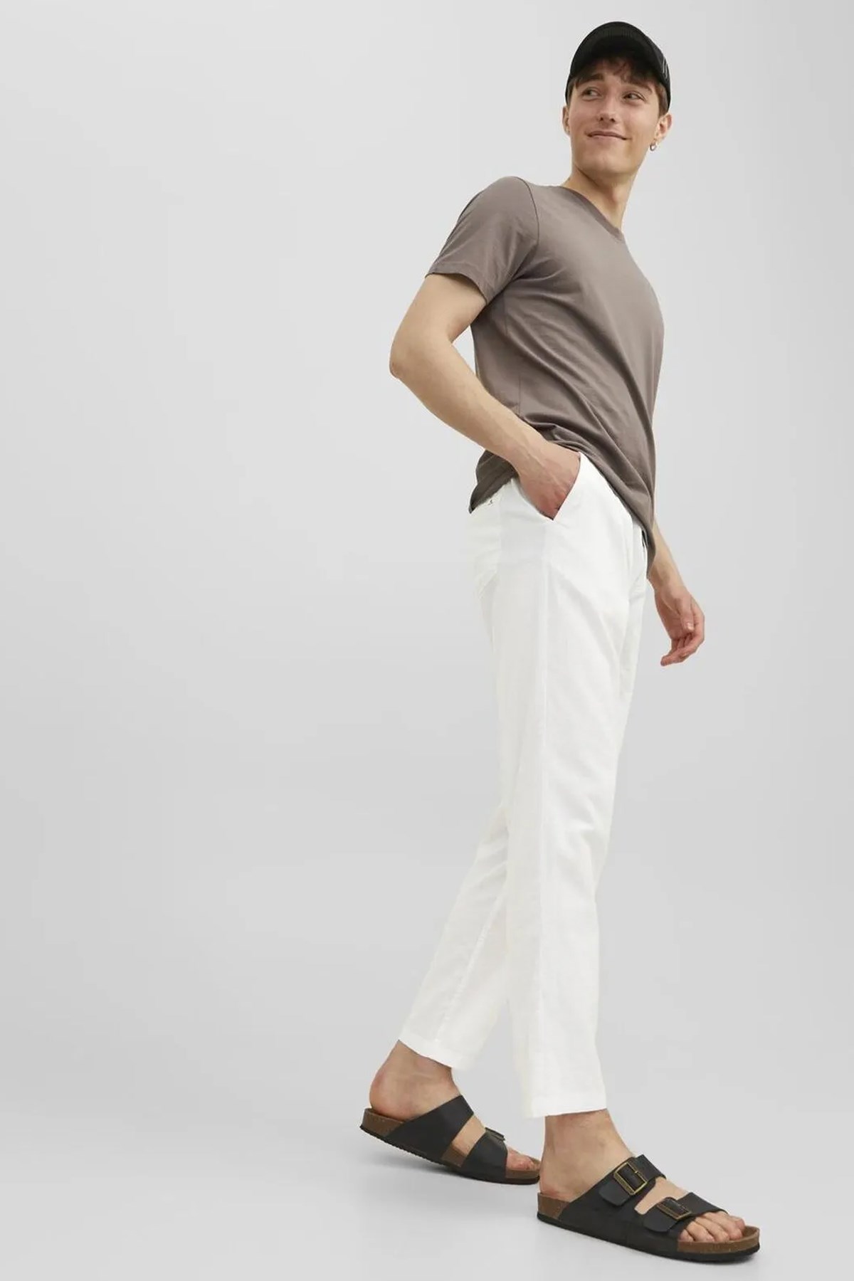 Jack & Jones Jpstace Breeze Erkek Chino Pantolon 12229699 Beyaz