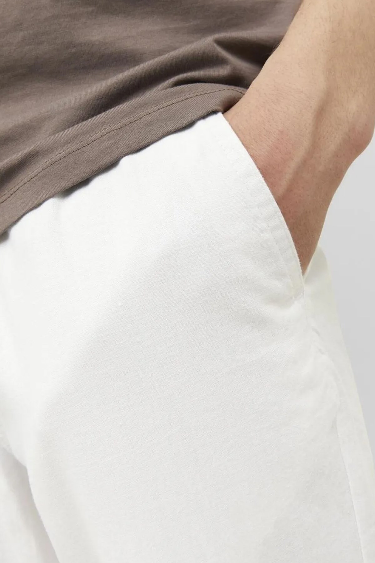 Jack & Jones Jpstace Breeze Erkek Chino Pantolon 12229699 Beyaz