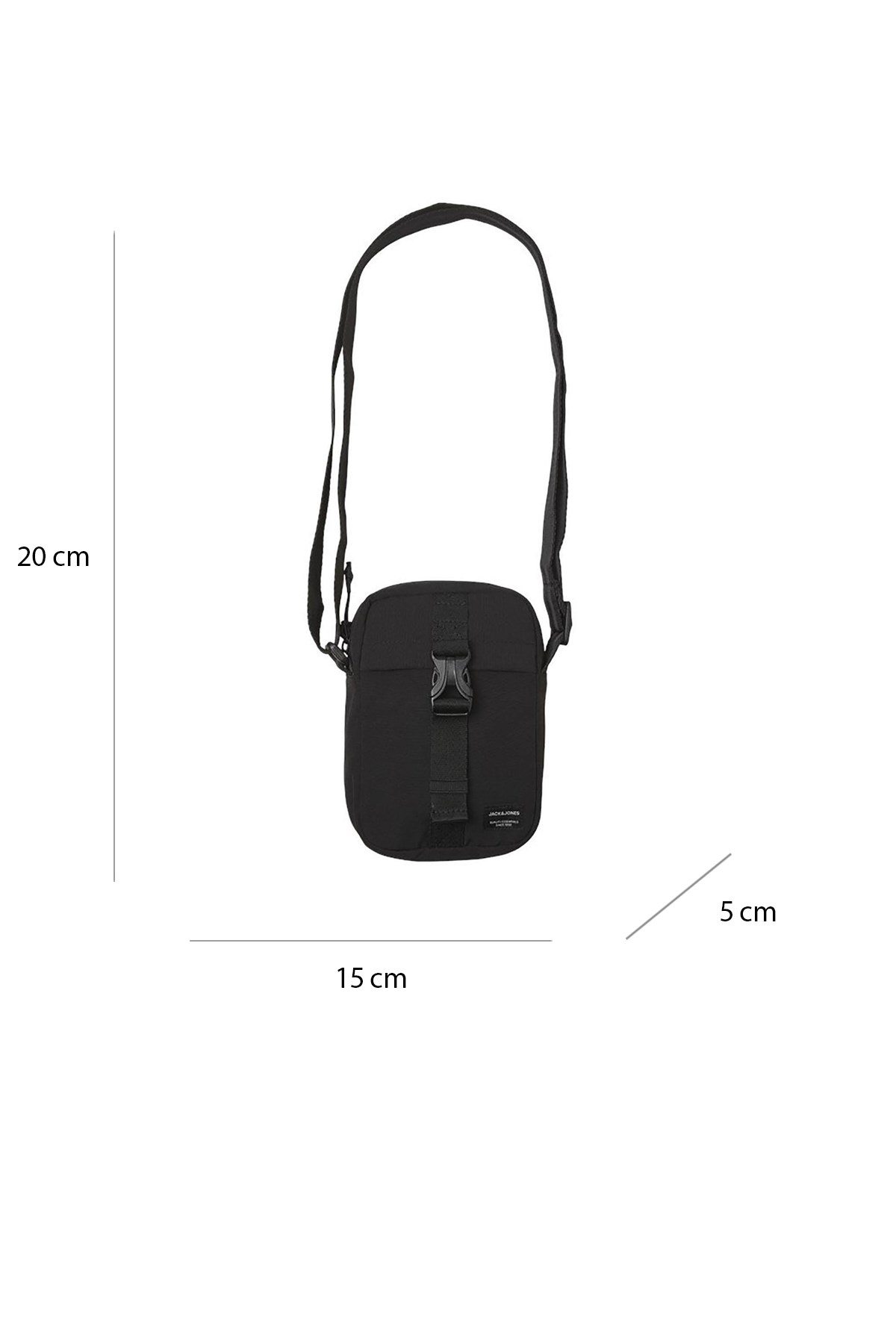 Jack & Jones Erkek Çapraz Çanta 12233477 Siyah