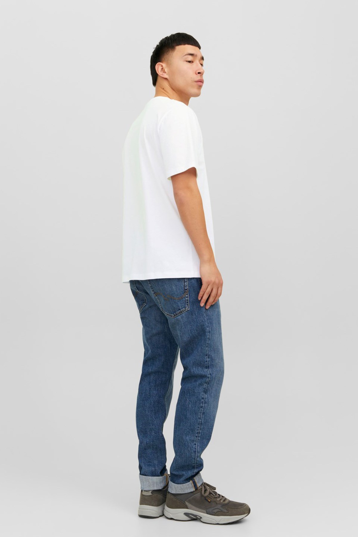 Jack & Jones Erkek Tişört 12233999 Beyaz