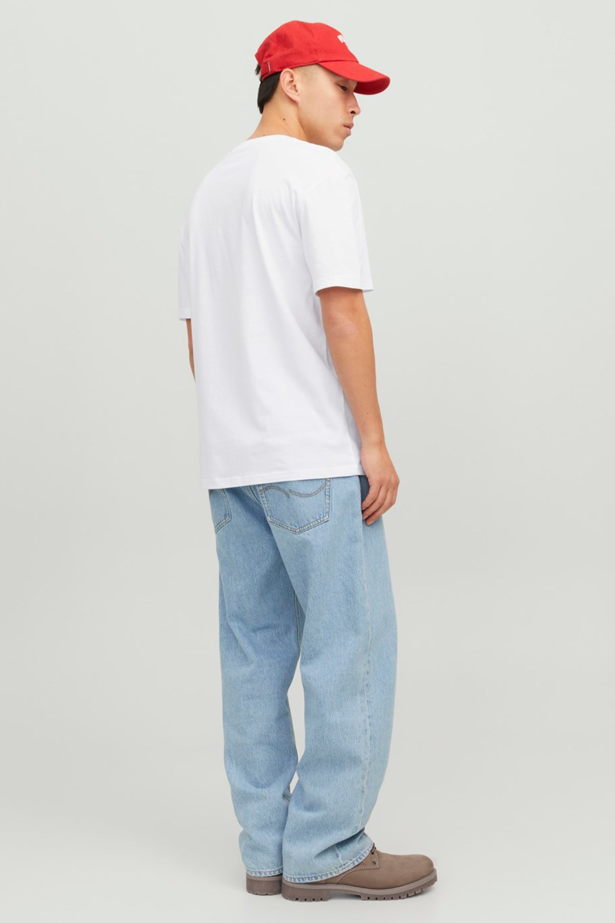 Jack & Jones Erkek Tişört 12234746 Beyaz