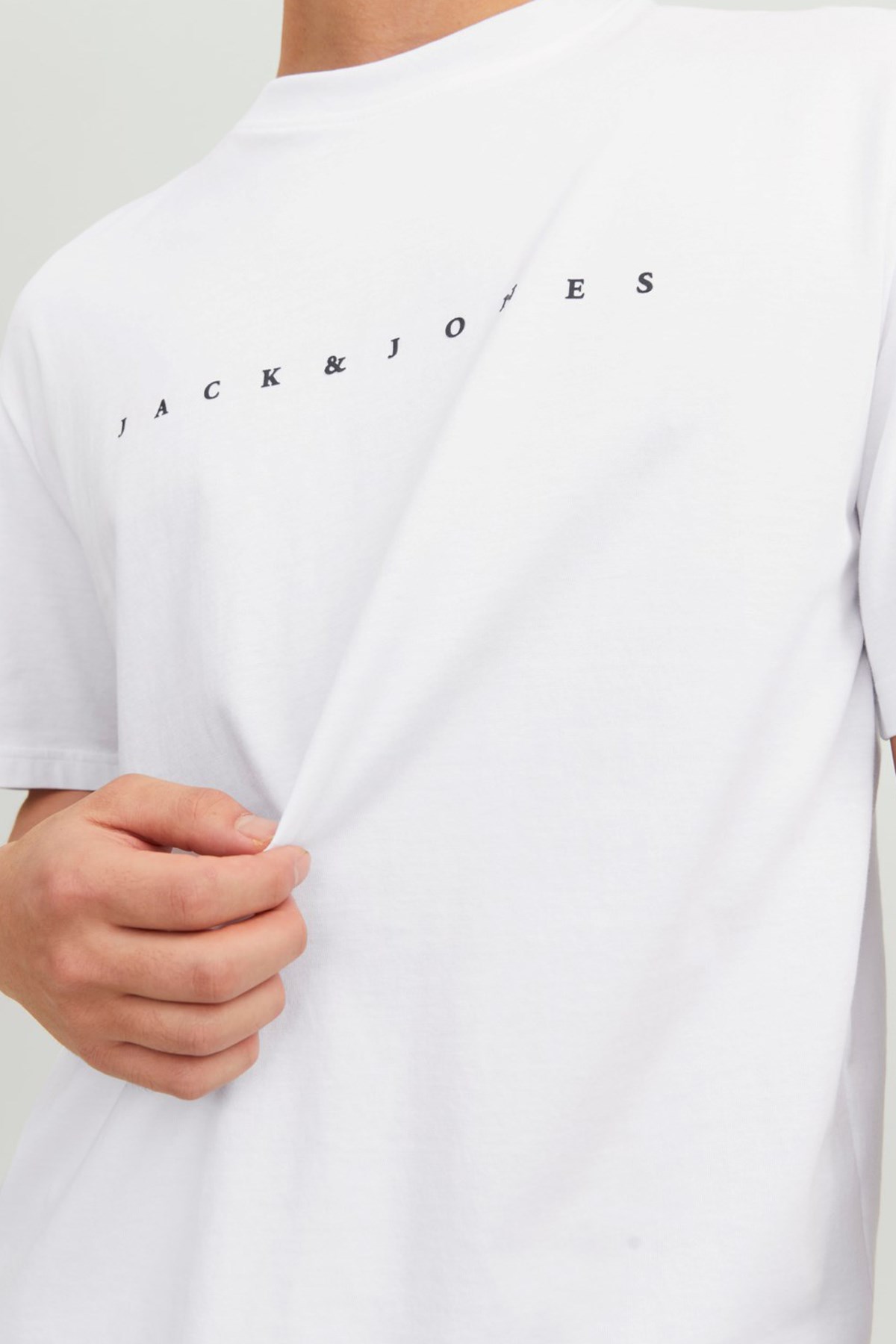Jack & Jones Erkek Tişört 12234746 Beyaz