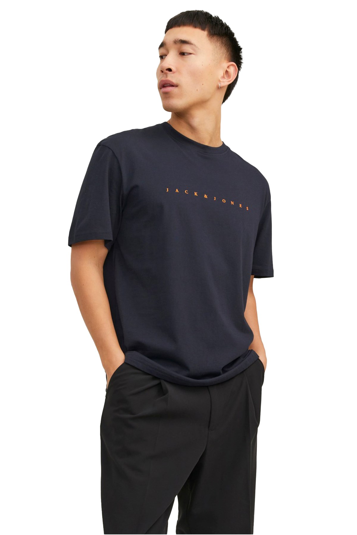 Jack & Jones Erkek Tişört 12234746 Lacivert