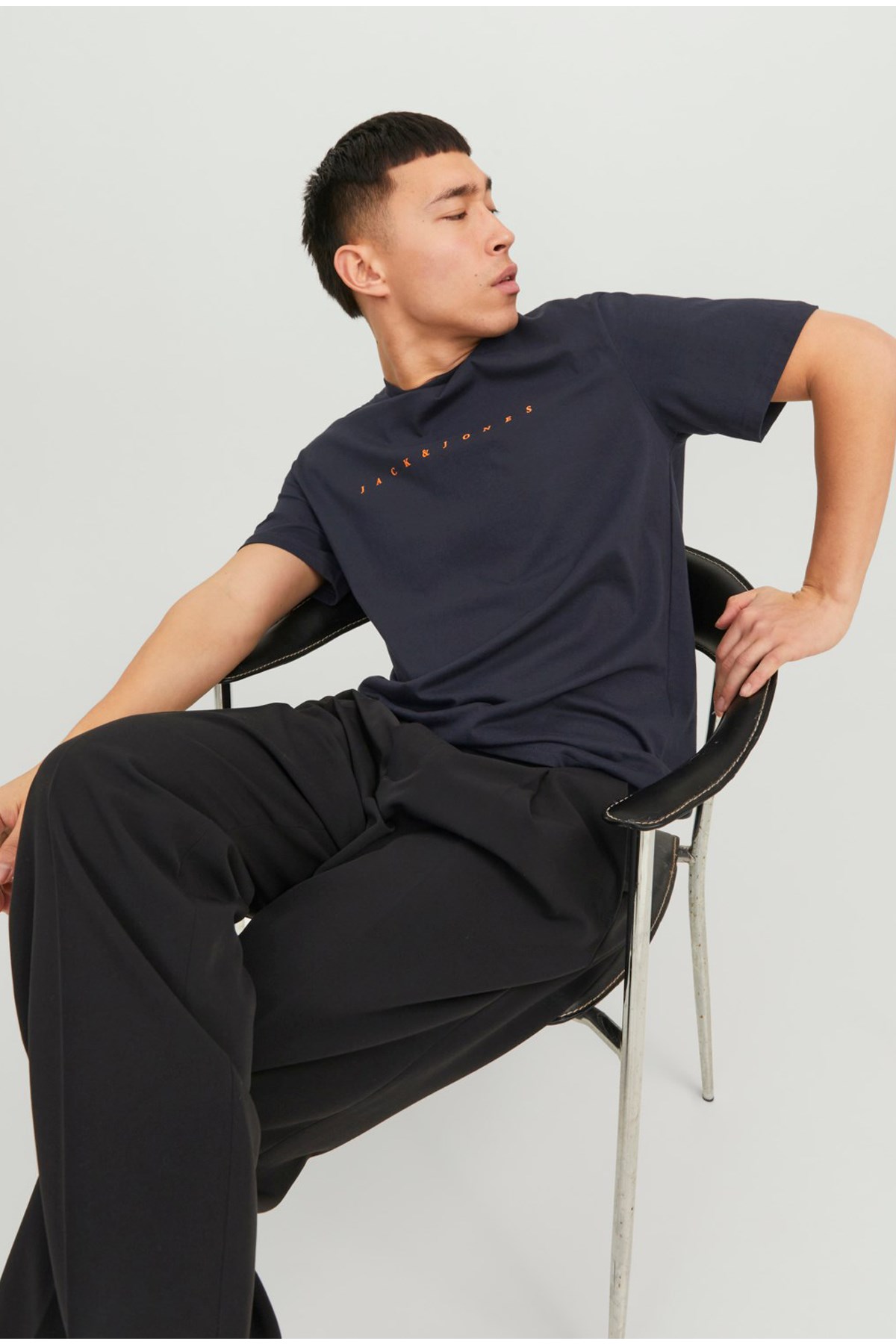 Jack & Jones Erkek Tişört 12234746 Lacivert