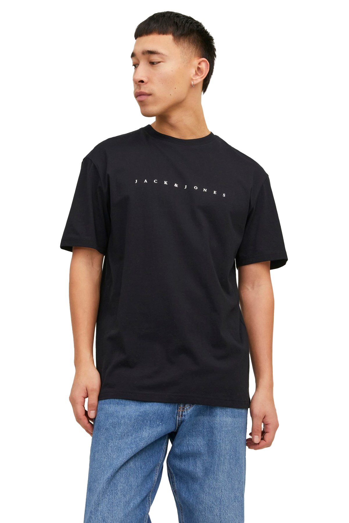Jack & Jones Erkek Tişört 12234746 Siyah