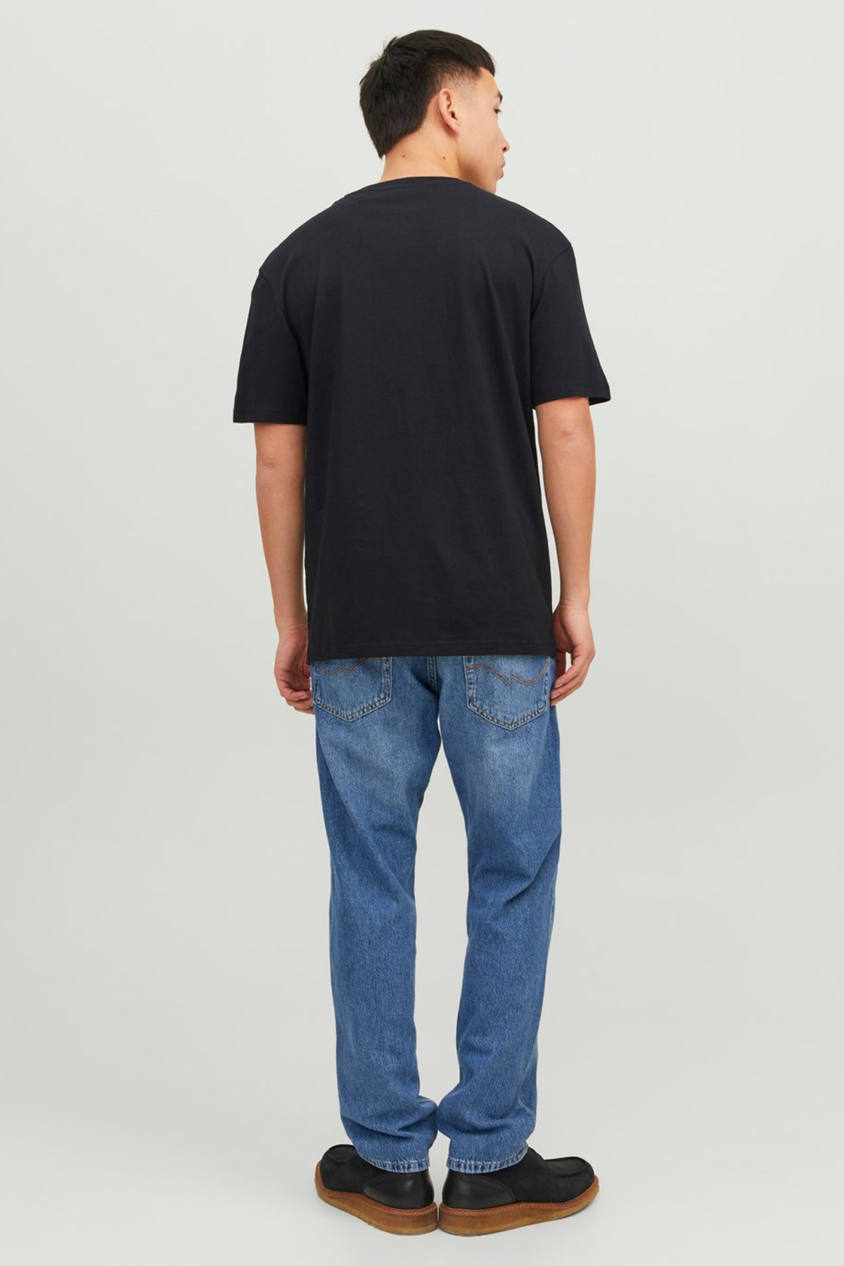 Jack & Jones Erkek Tişört 12234746 Siyah