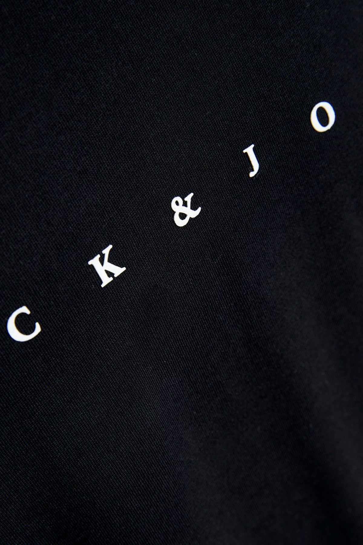 Jack & Jones Erkek Tişört 12234746 Siyah