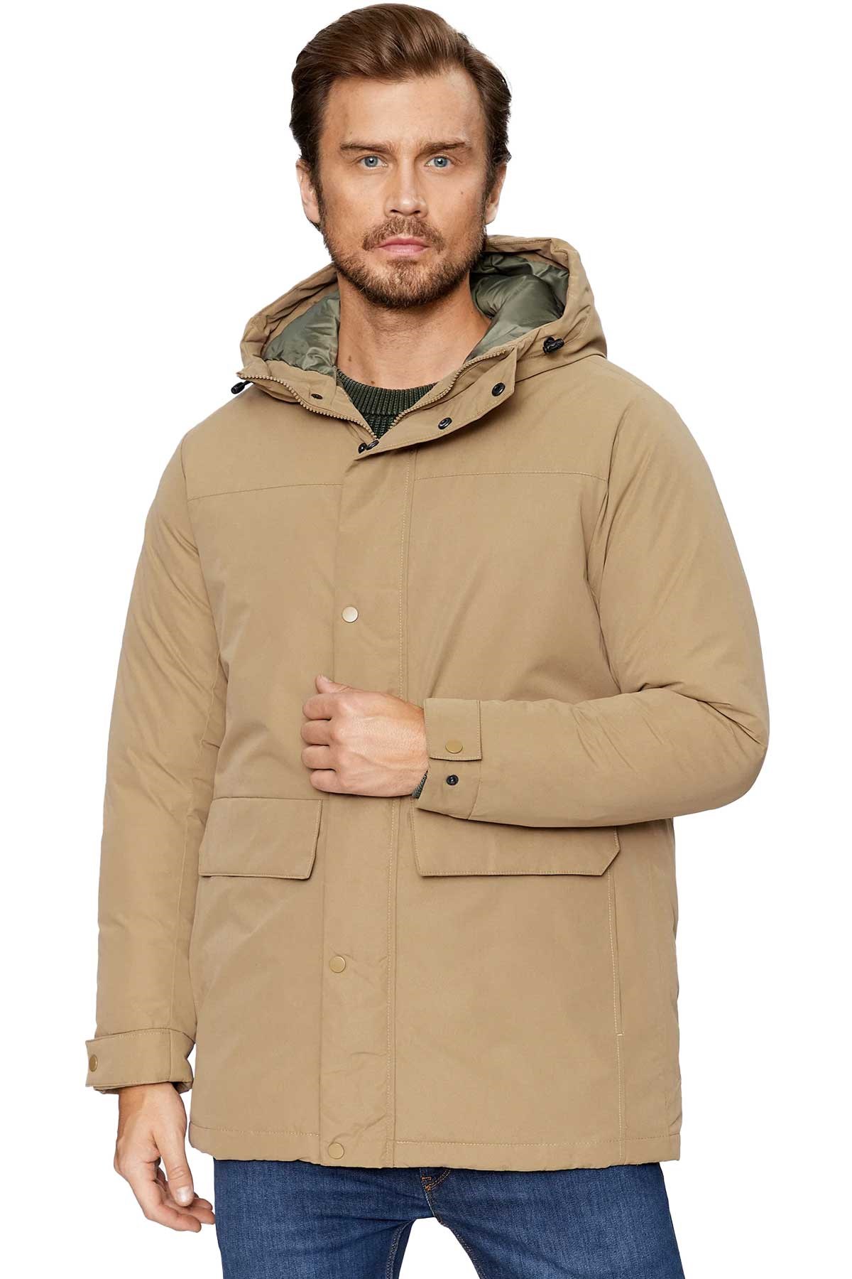 Jack & Jones Jjchamp Erkek Parka 12236015 Bej