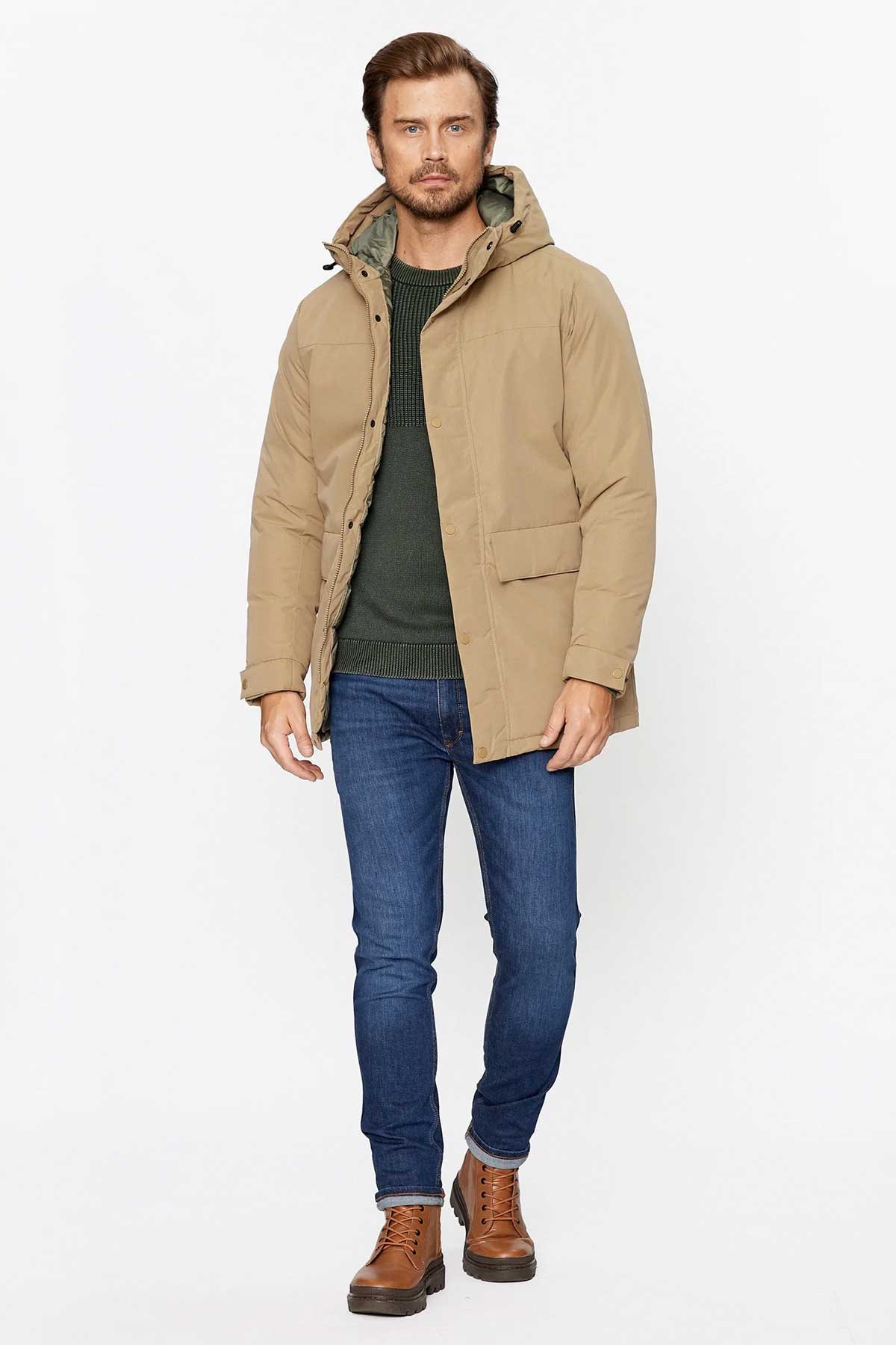 Jack & Jones Jjchamp Erkek Parka 12236015 Bej