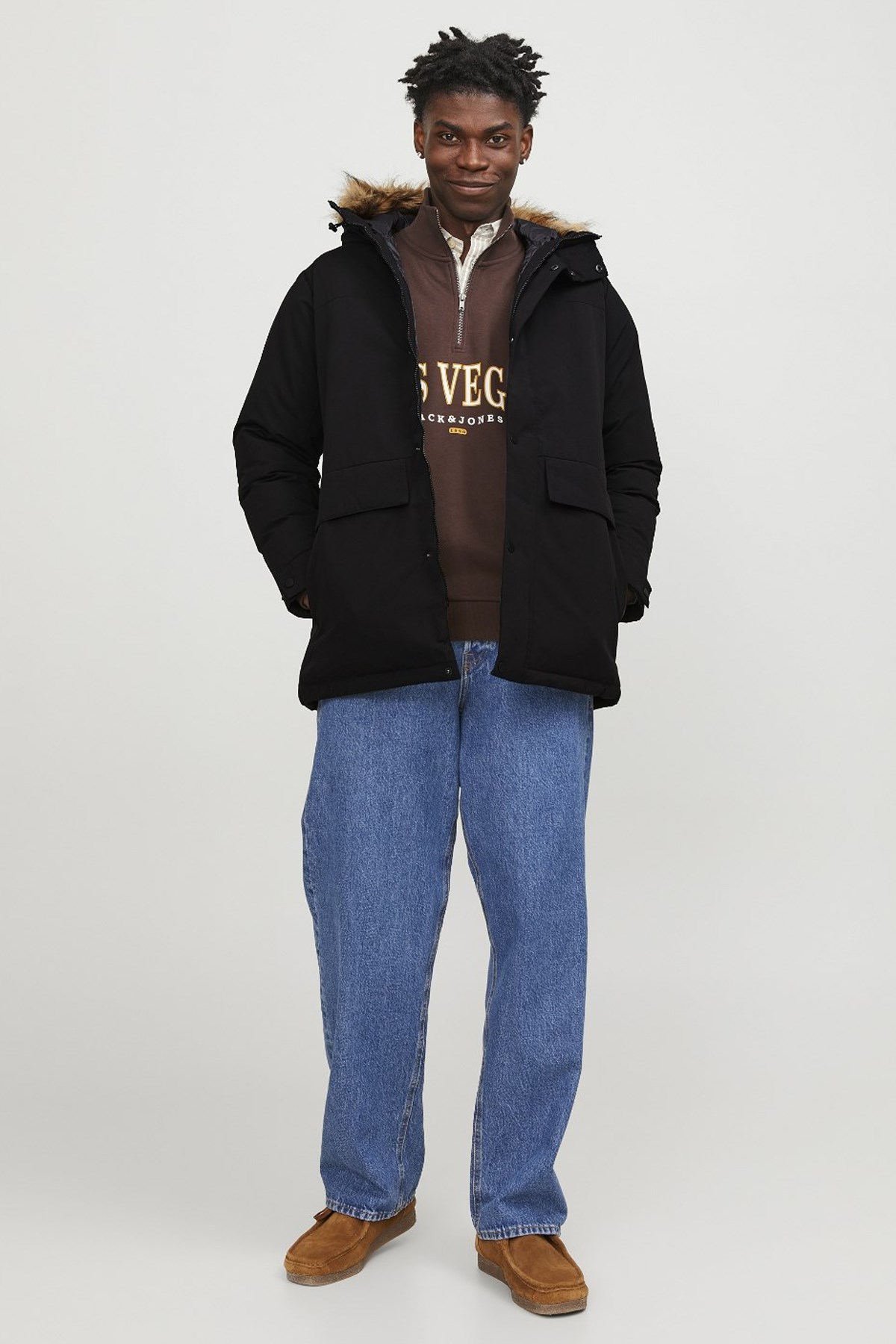Jack & Jones Jjchamp Erkek Parka 12236096 Siyah