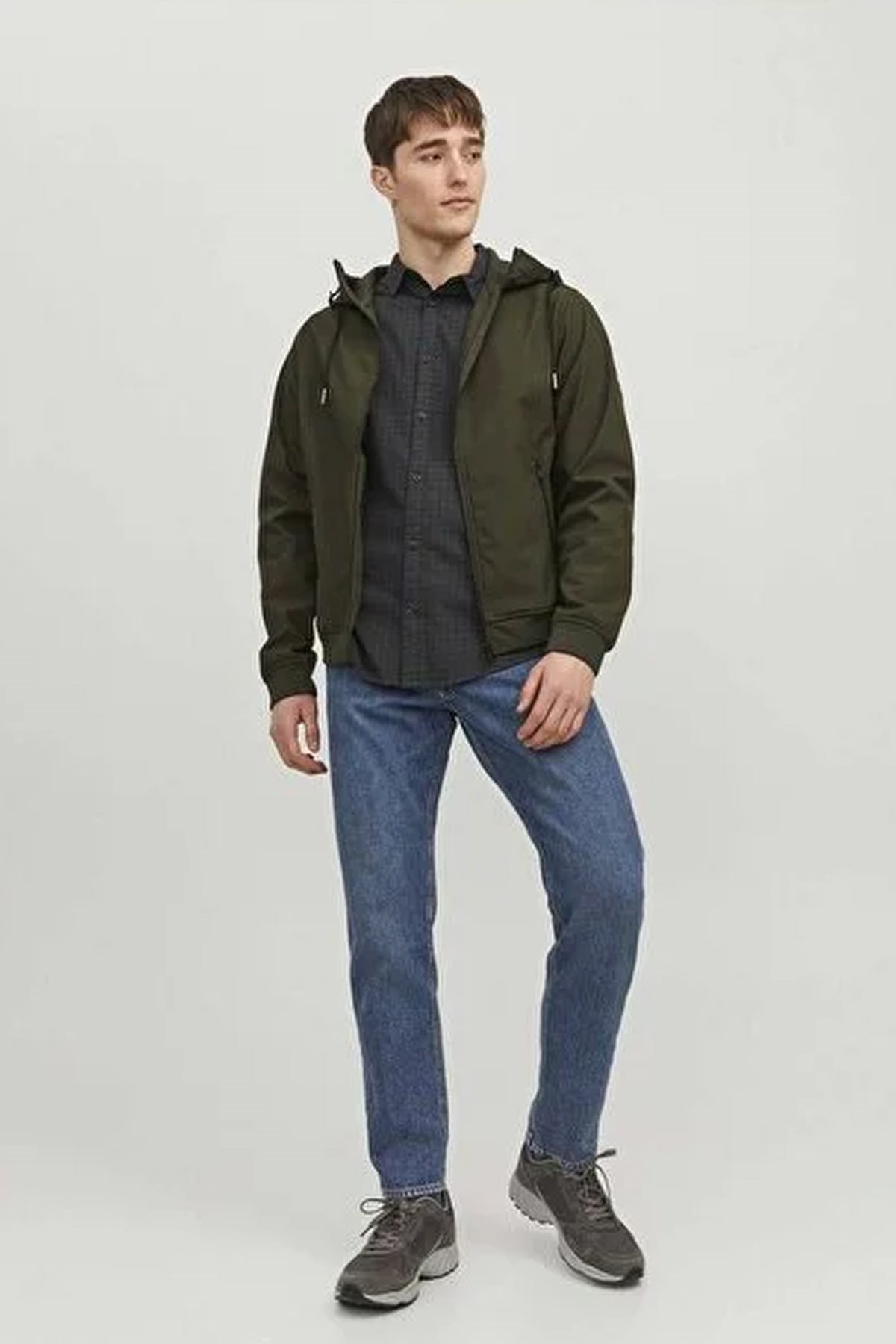 Jack & Jones Jjebasic Softshell Erkek Ceket 12236300 Haki