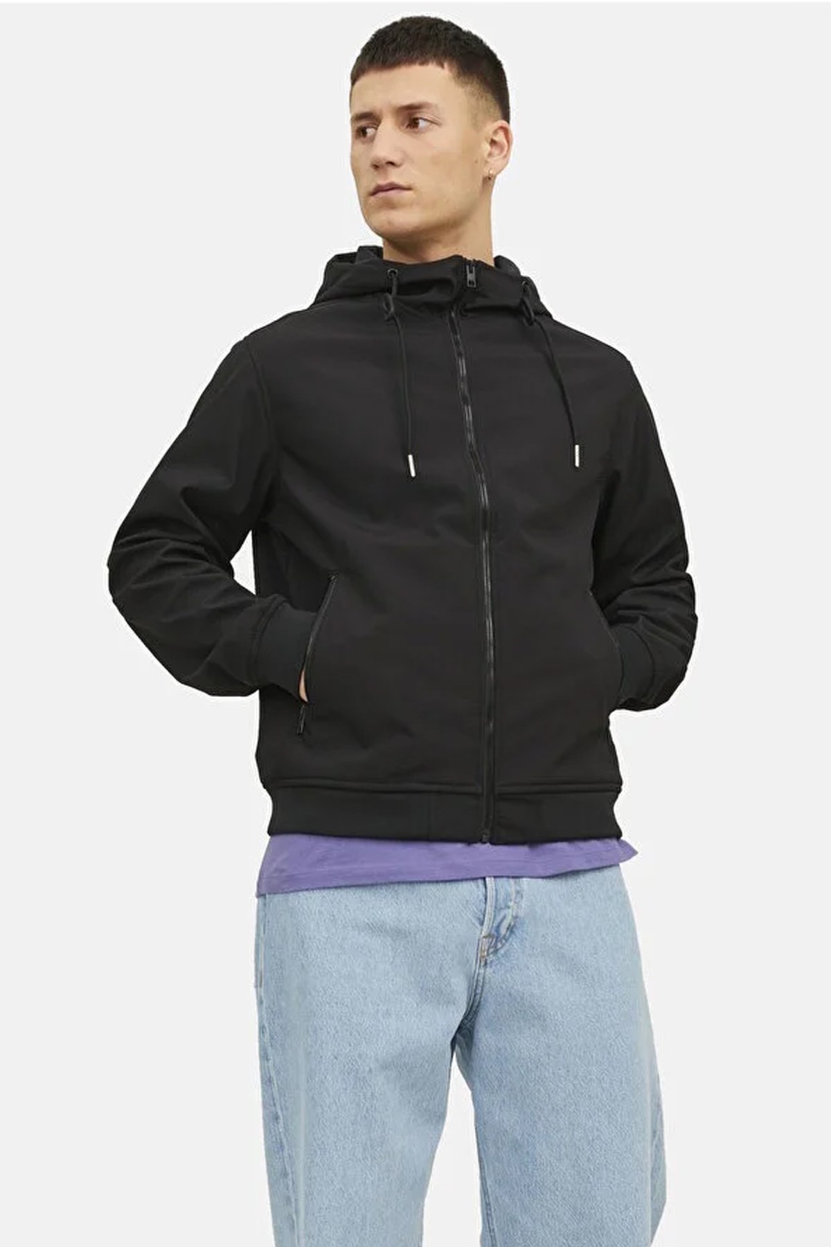 Jack & Jones Jjebasic Softshell Erkek Ceket 12236300 Siyah