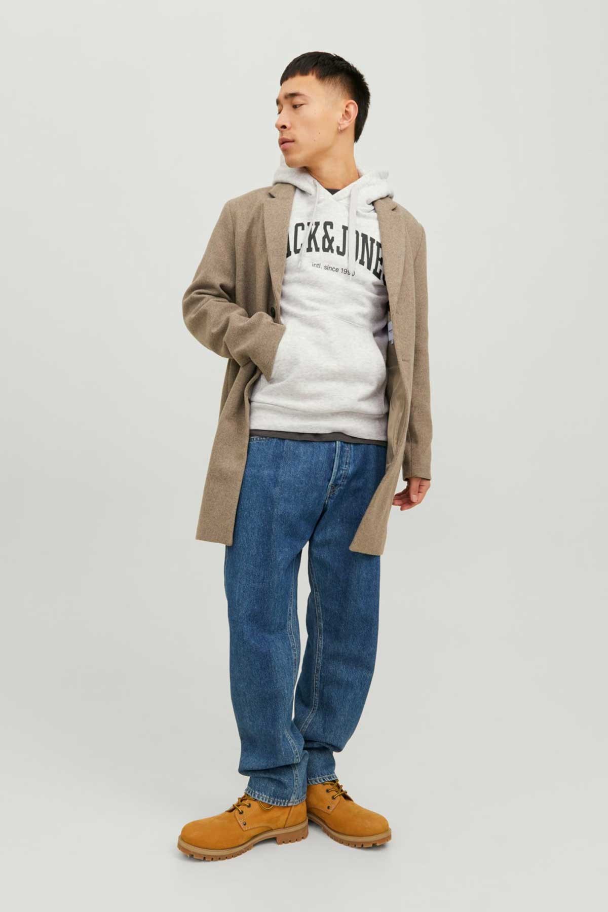 Jack & Jones Jjejosh Erkek Sweatshirt 12236513 Beyaz
