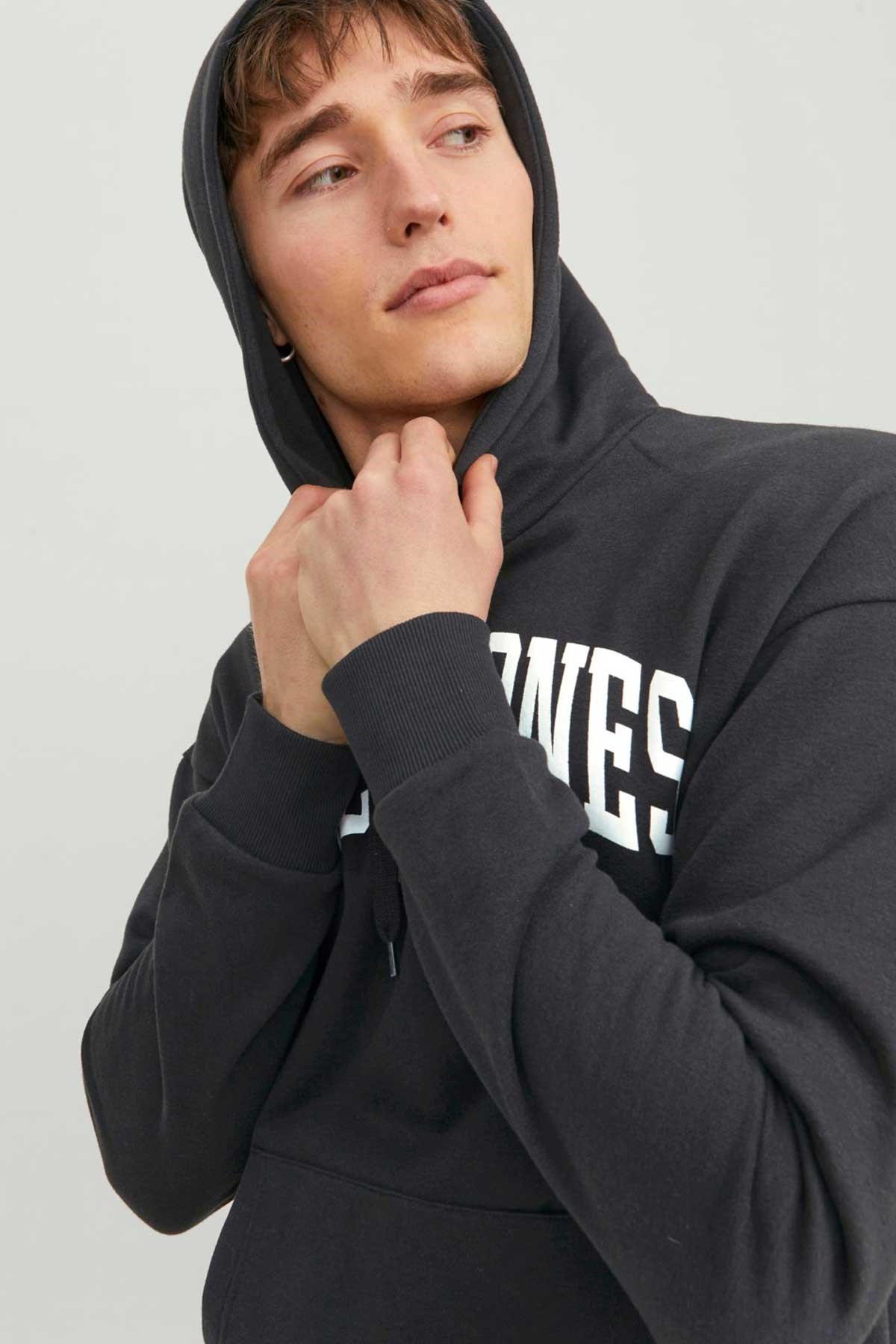 Jack & Jones Jjejosh Erkek Sweatshirt 12236513 Siyah