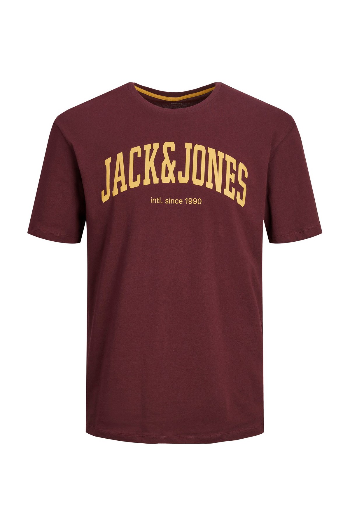 Jack & Jones Erkek Tişört 12236514 Bordo