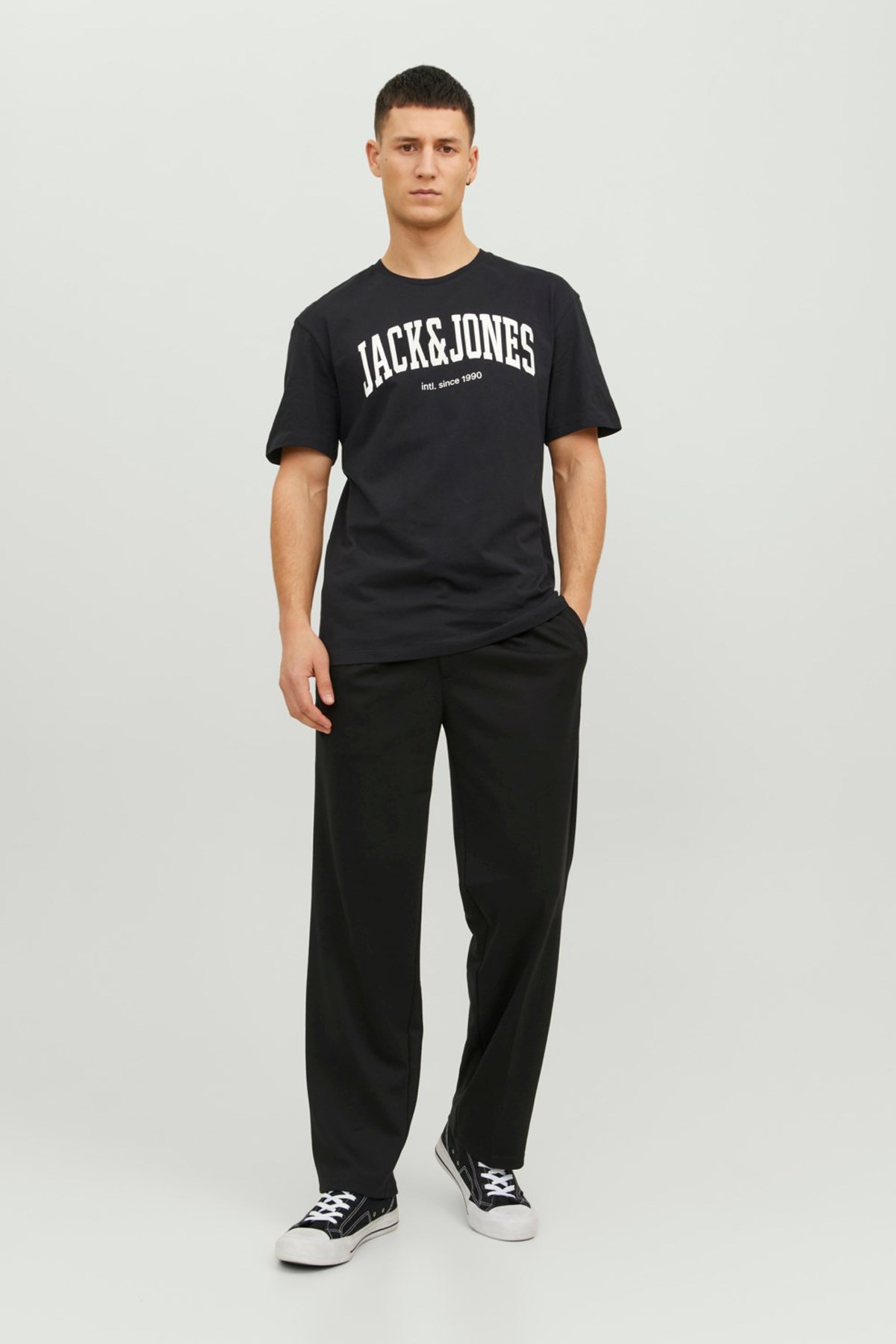 Jack & Jones Erkek Tişört 12236514 Siyah