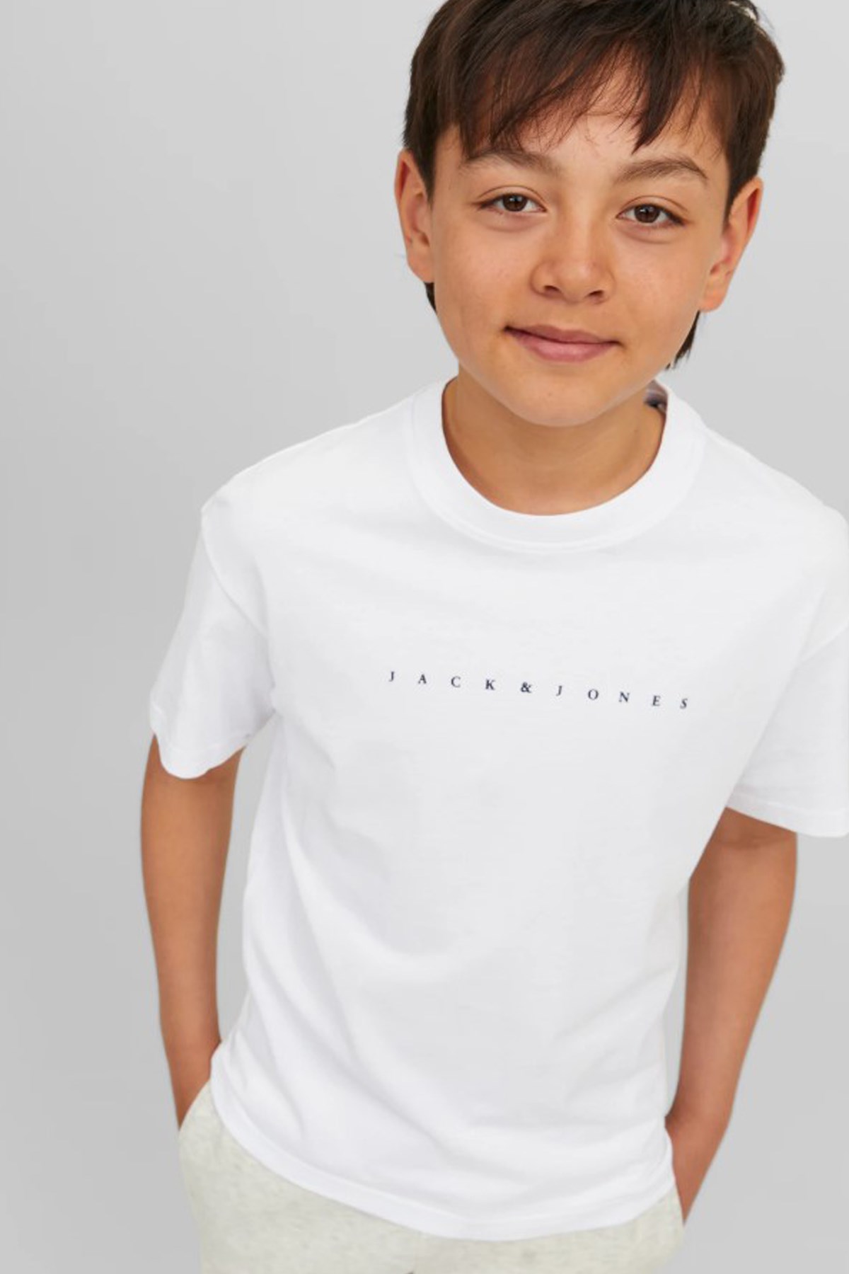Jack & Jones Jjestar Çocuk Tişört 12237435 Beyaz