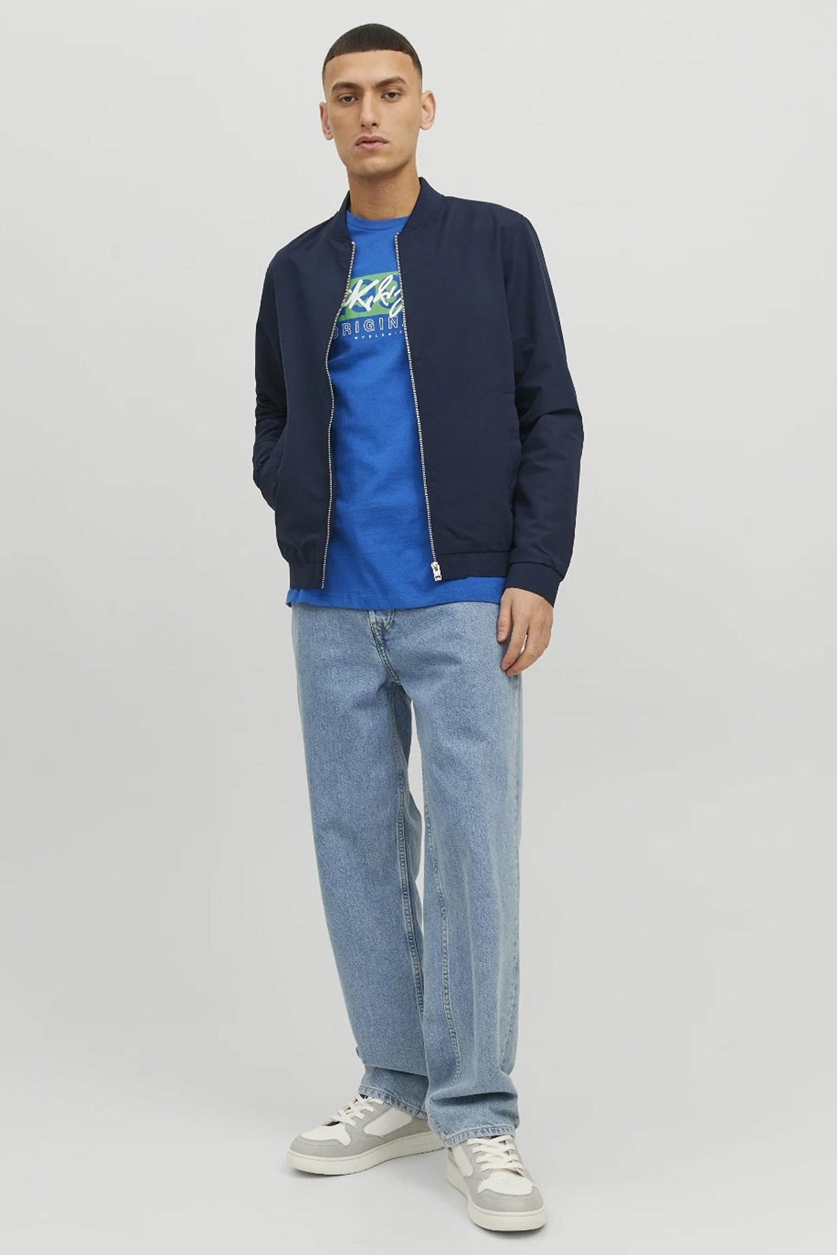 Jack & Jones Erkek Sweatshirt 12237749 Lacivert