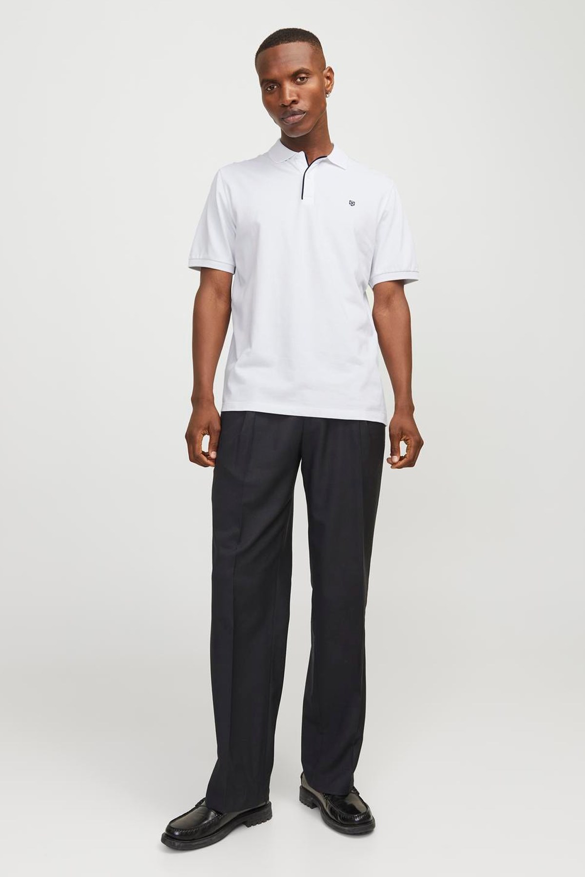 Jack & Jones Erkek Polo Yaka Tişört 12237839 Beyaz