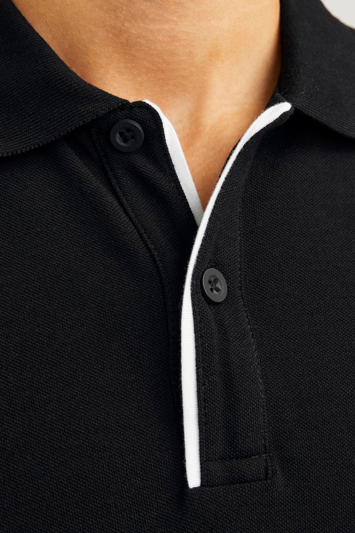 Jack & Jones Erkek Polo Yaka Tişört 12237839 Siyah