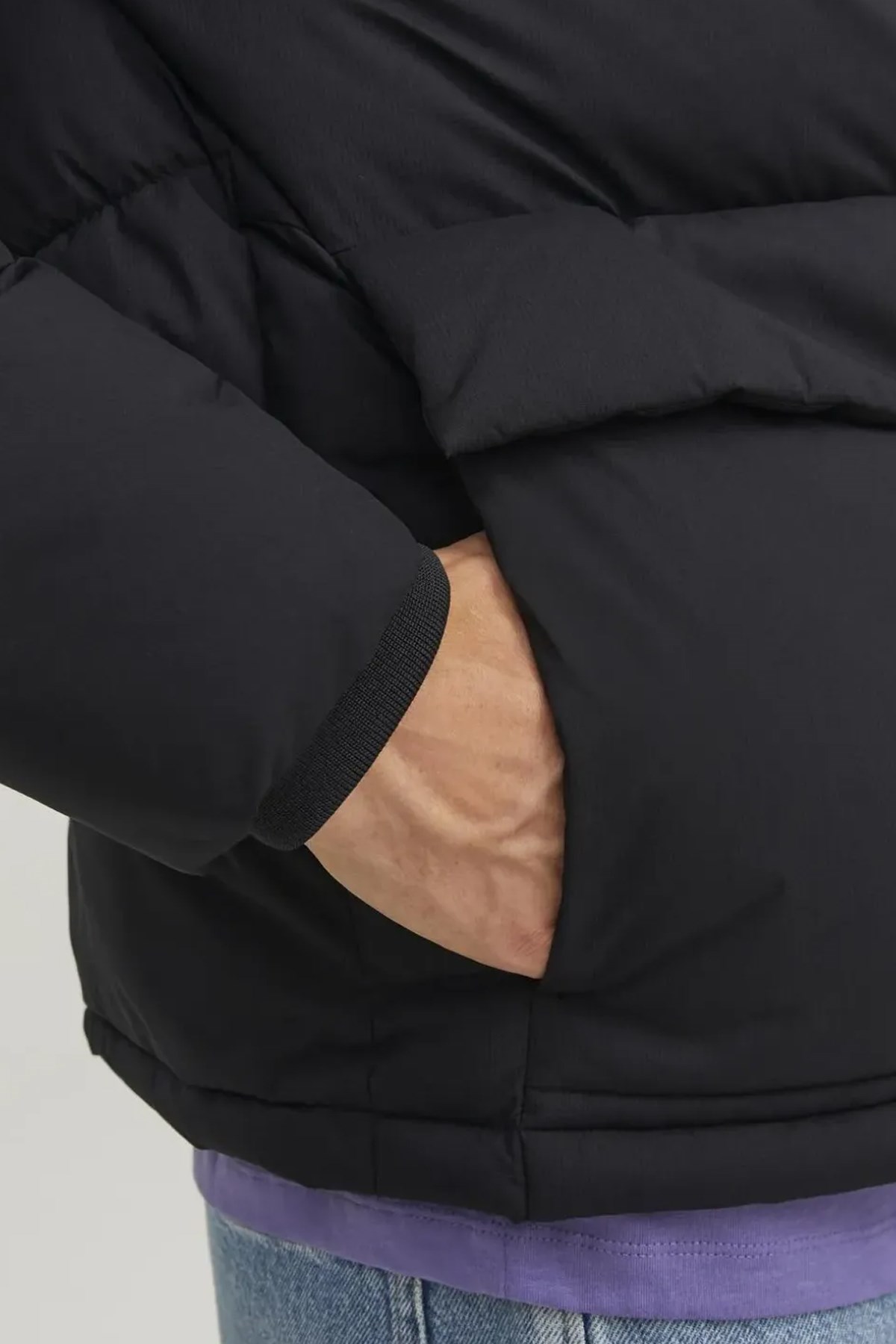 Jack & Jones Jorvesterbro Puffer Erkek Mont 12238849 Siyah