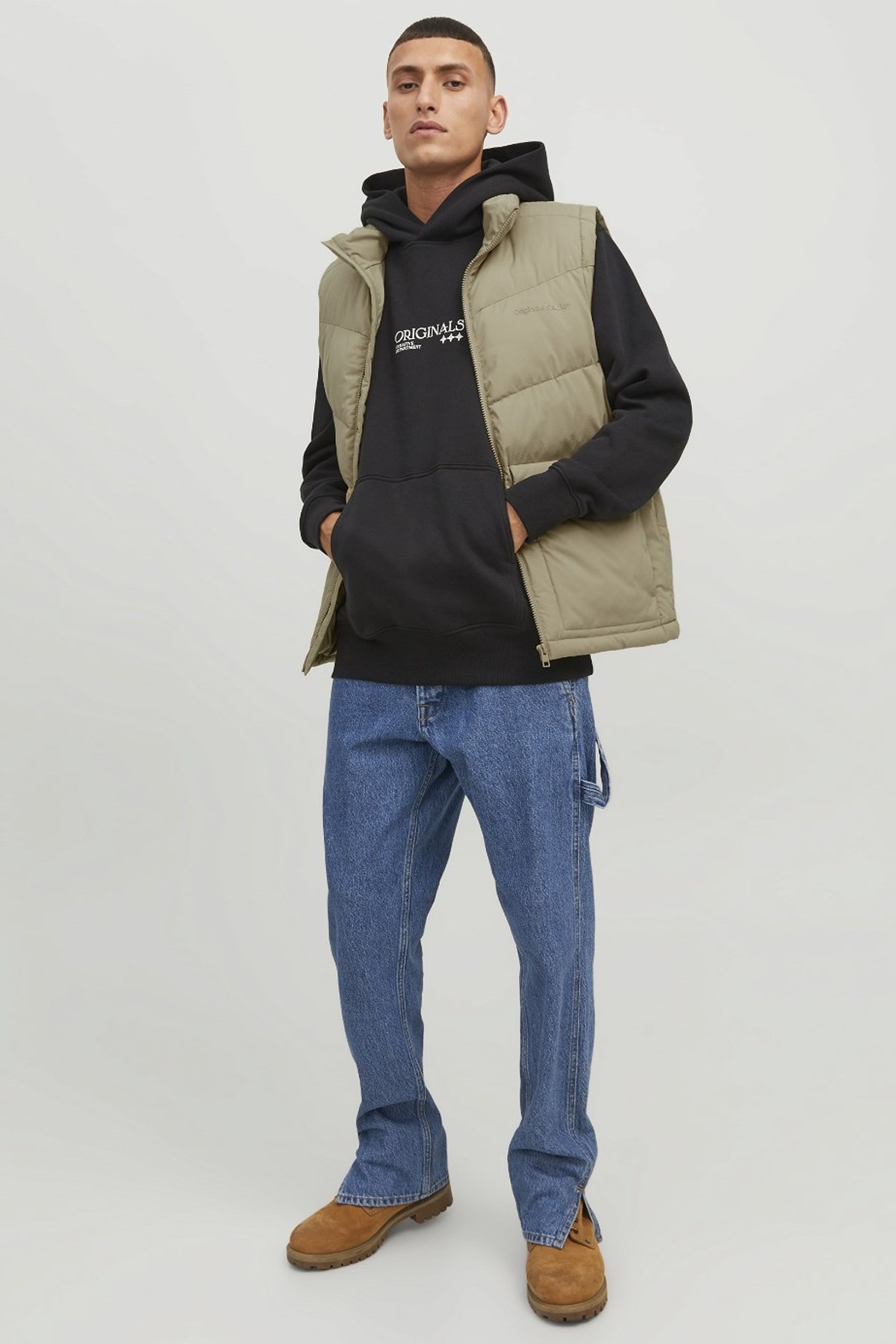 Jack & Jones Jorvesterbro Erkek Yelek 12238853 Bej