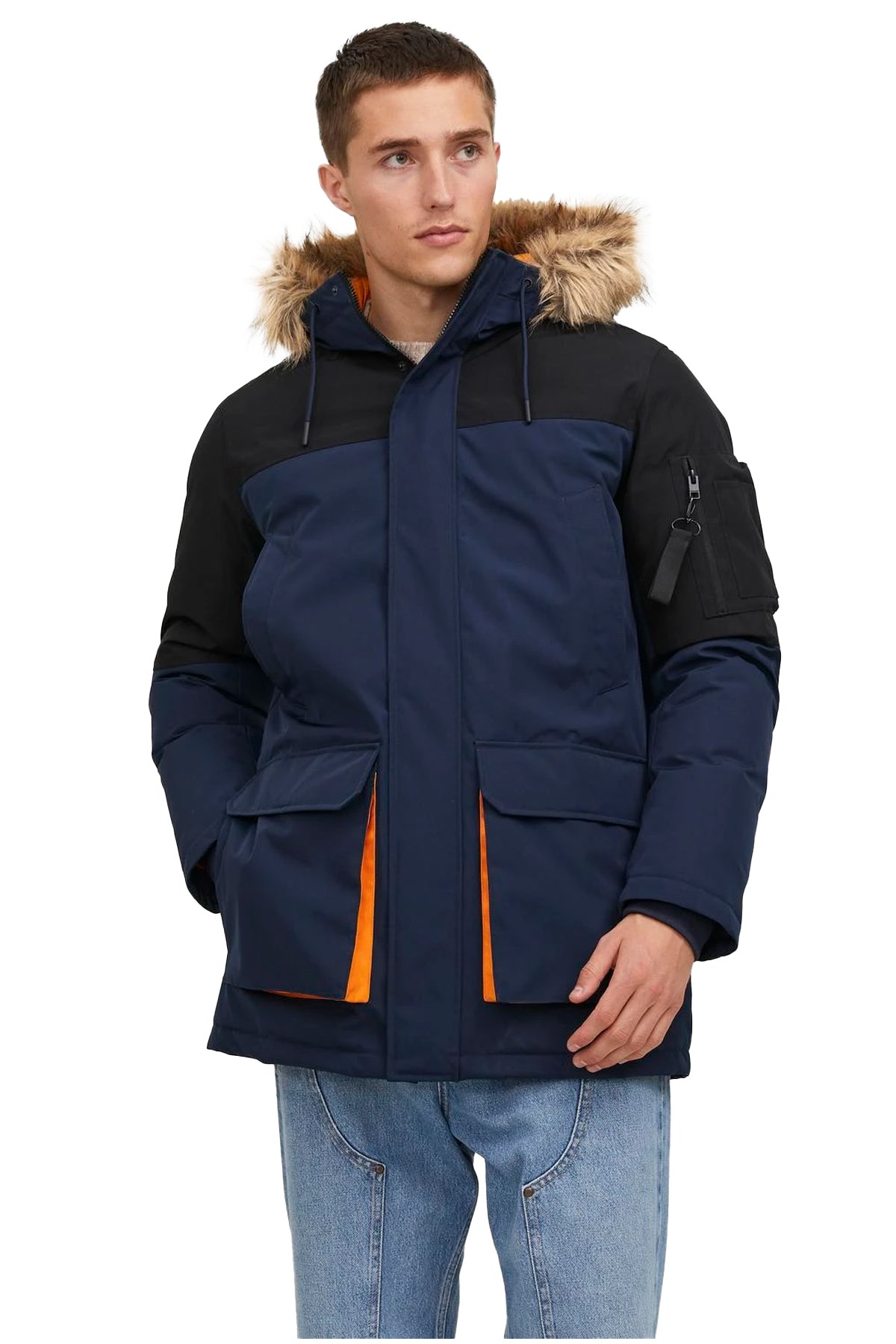 Jack & Jones Erkek Parka 12238906 Lacivert