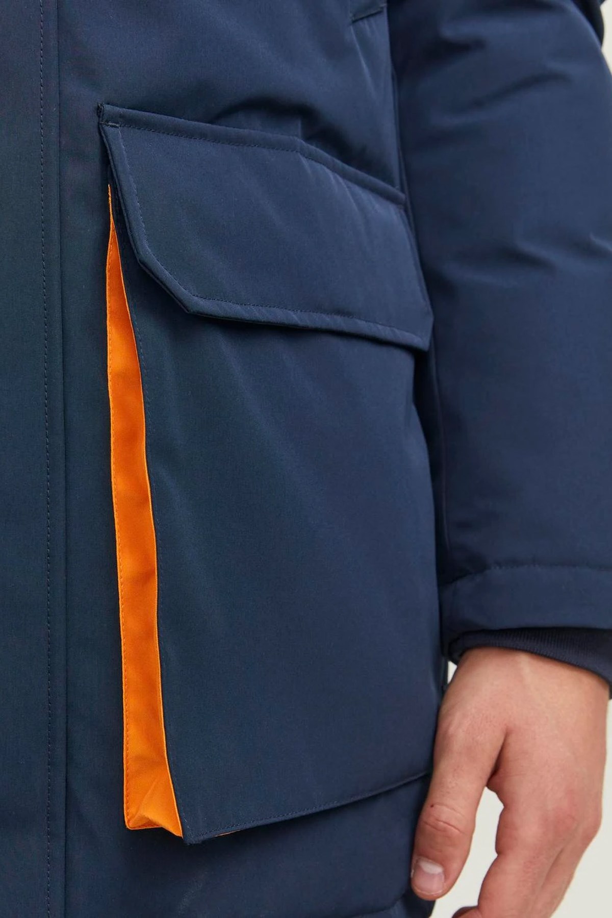 Jack & Jones Erkek Parka 12238906 Lacivert