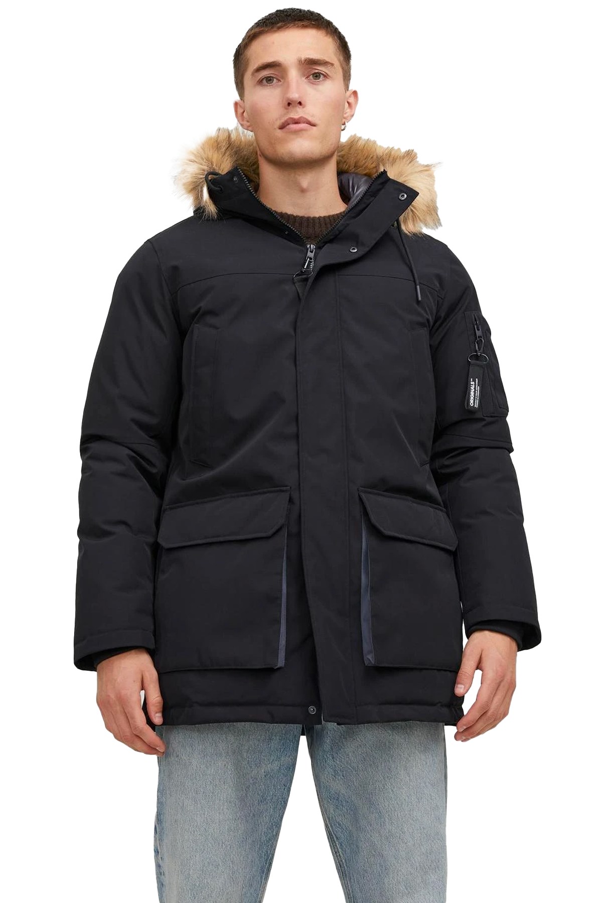 Jack & Jones Erkek Parka 12238906 Siyah