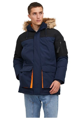 Jack & Jones Erkek Parka 12238906 Lacivert