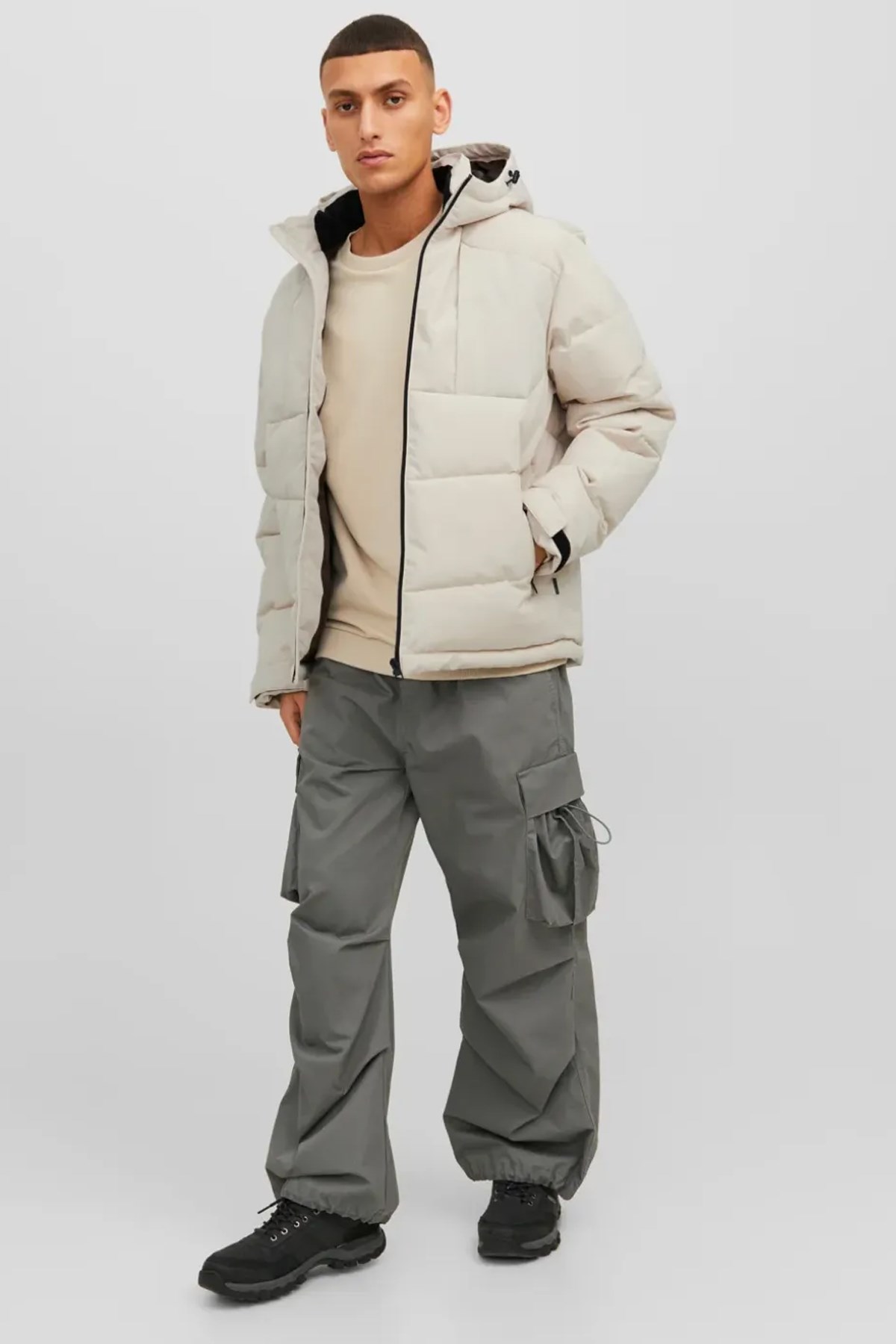 Jack & Jones Erkek Mont 12239001 Beyaz