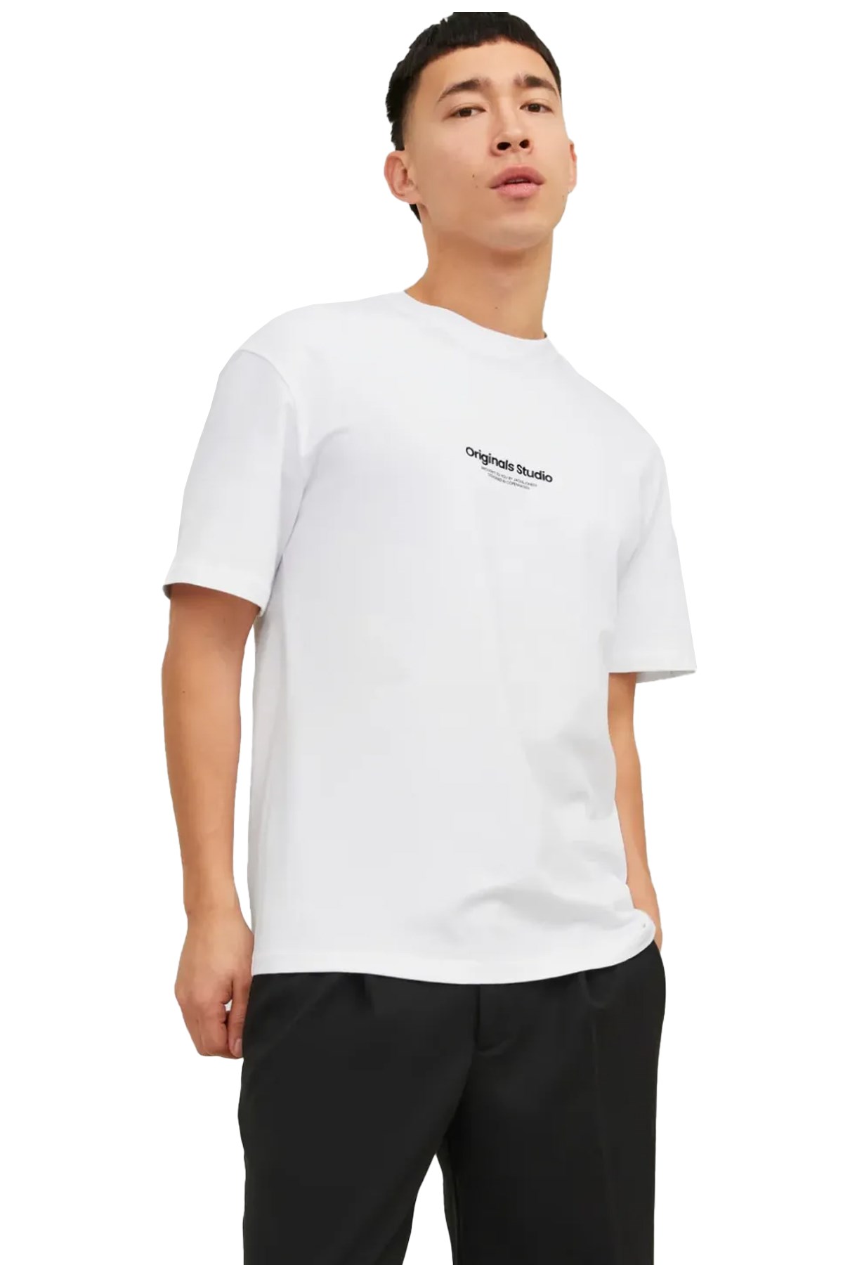 Jack & Jones Erkek Tişört 12240121 Beyaz