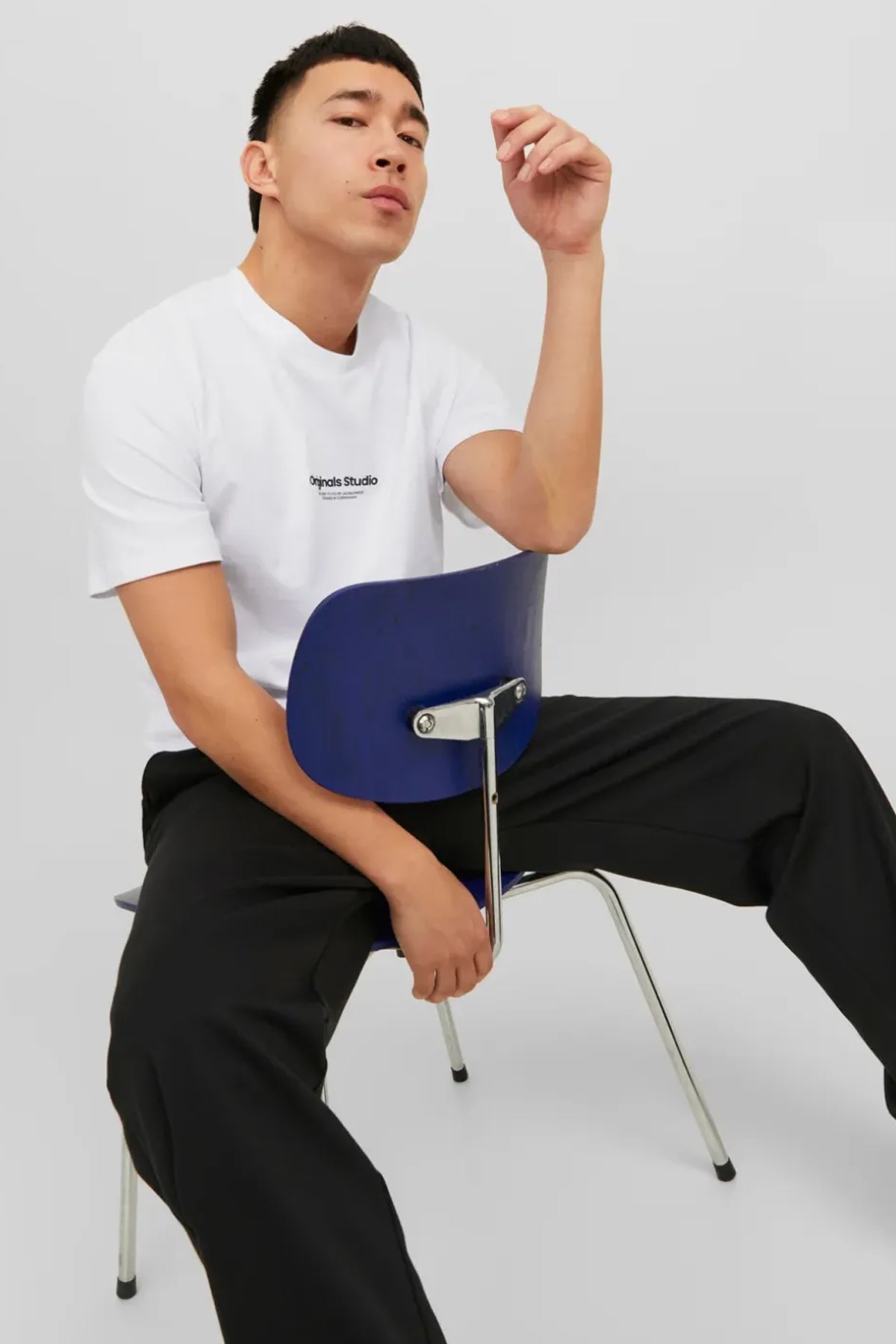 Jack & Jones Erkek Tişört 12240121 Beyaz