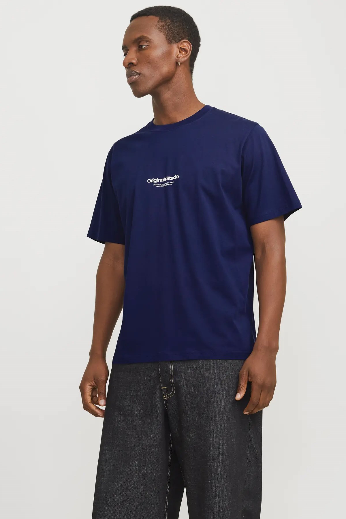 Jack & Jones Erkek Tişört 12240121 Lacivert