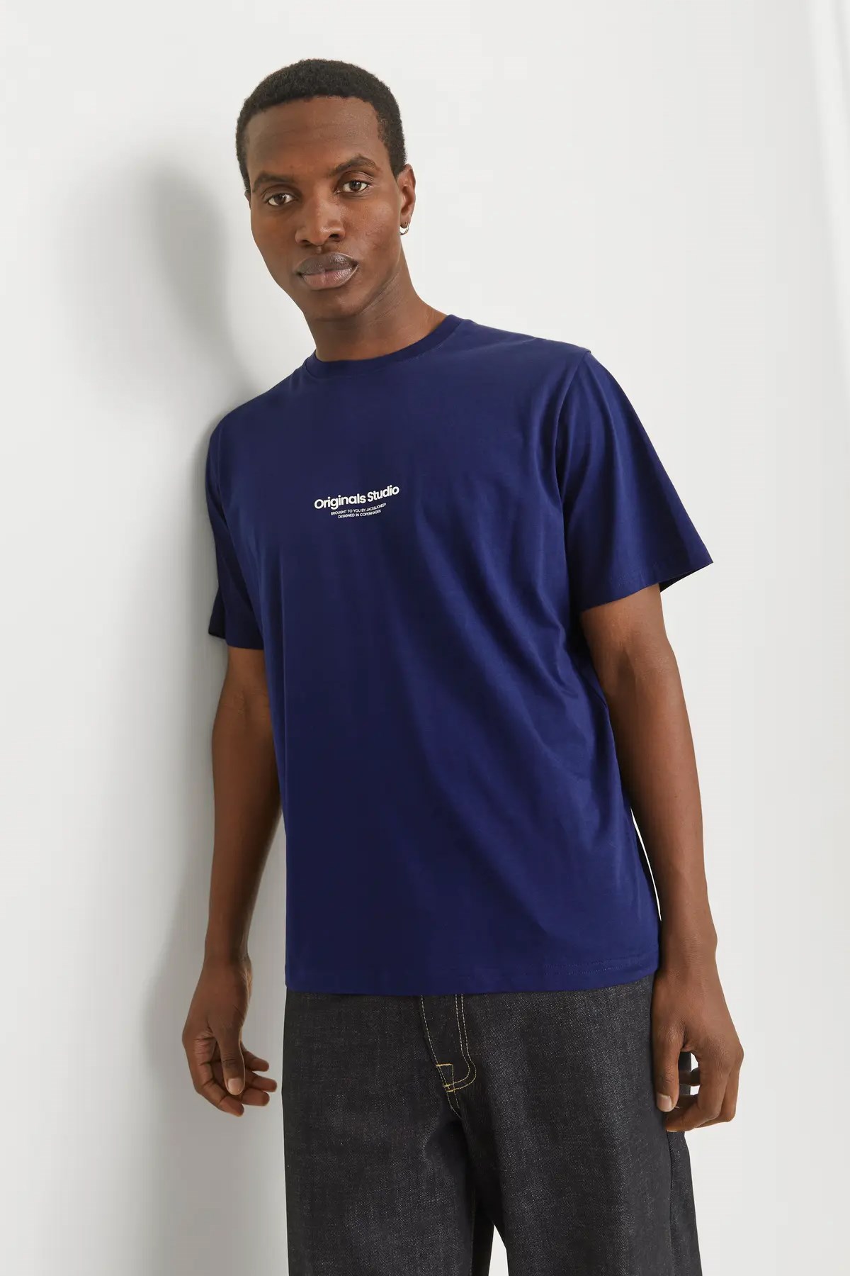 Jack & Jones Erkek Tişört 12240121 Lacivert